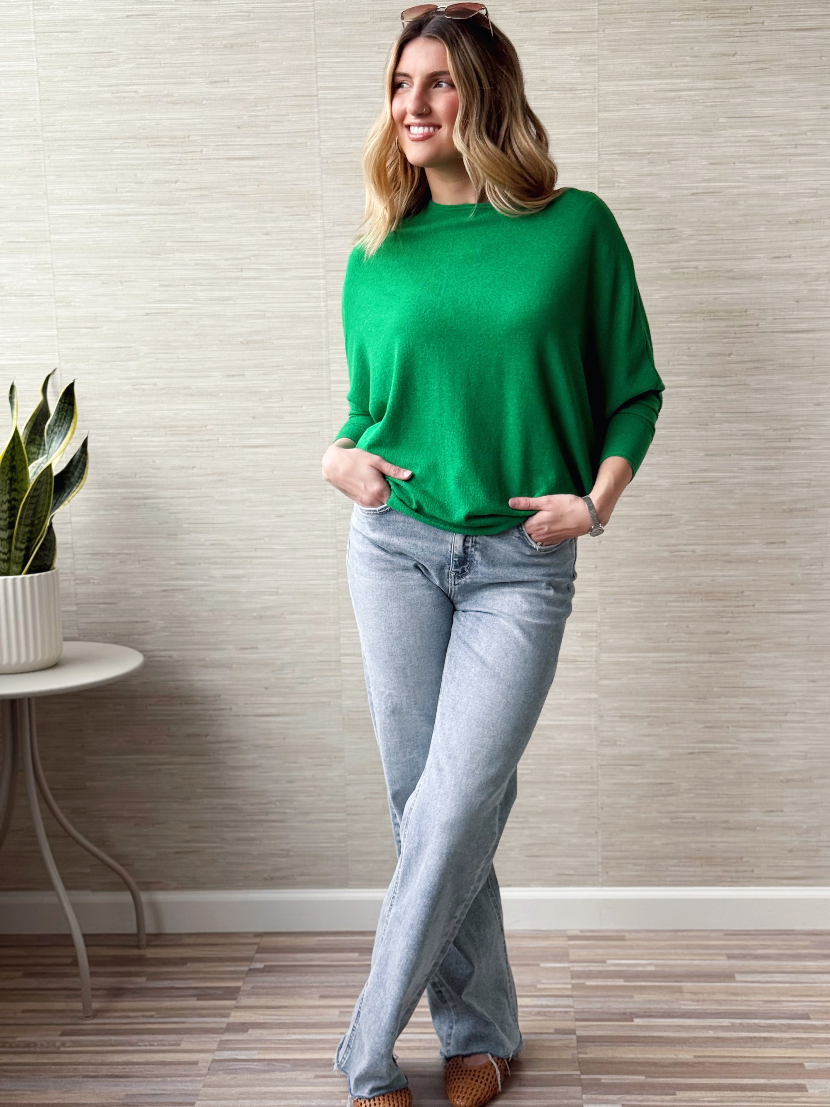 Favorite Comfy Tunic - TRUE GREEN