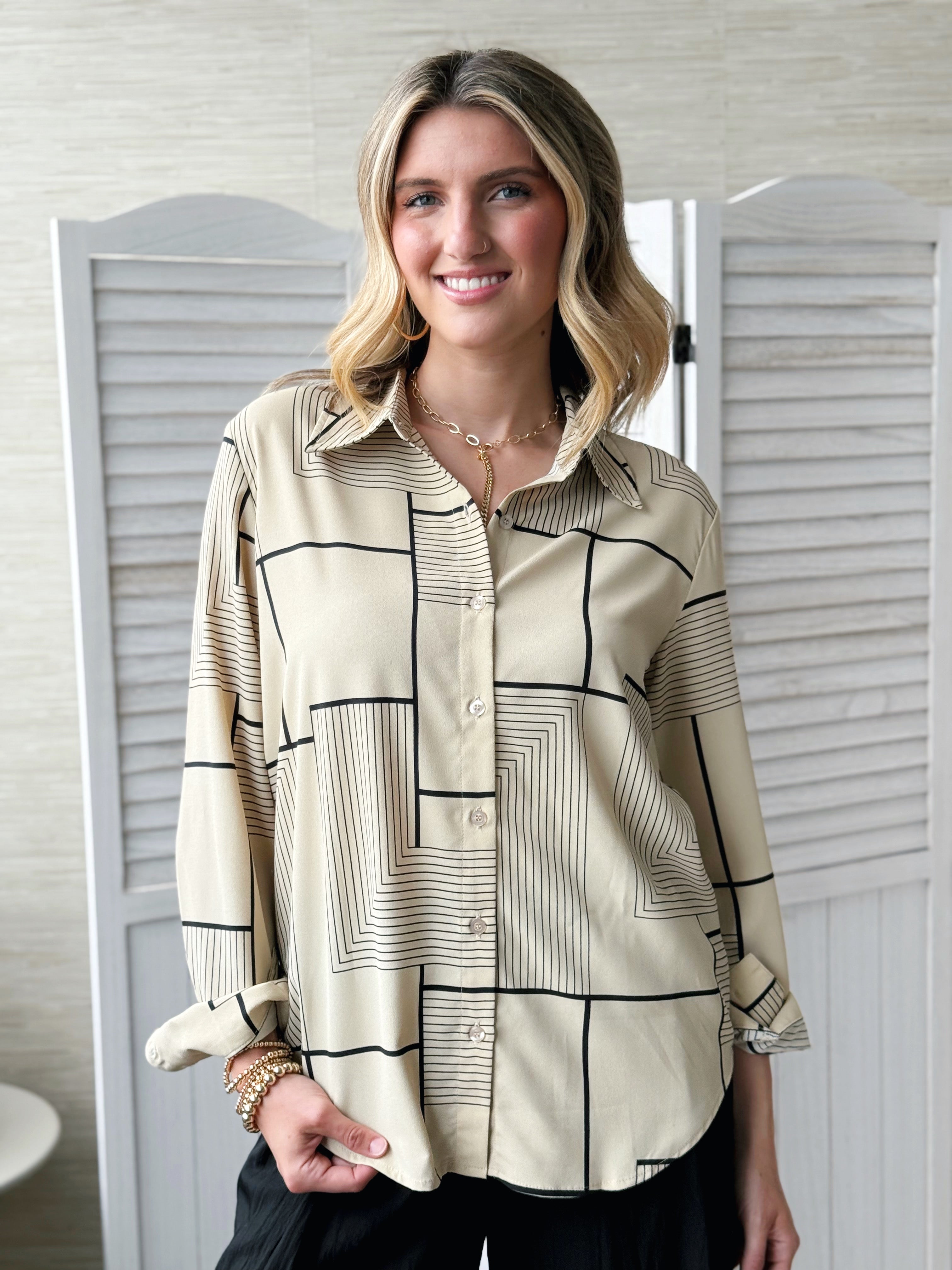 Tilden Blouse - KHAKI