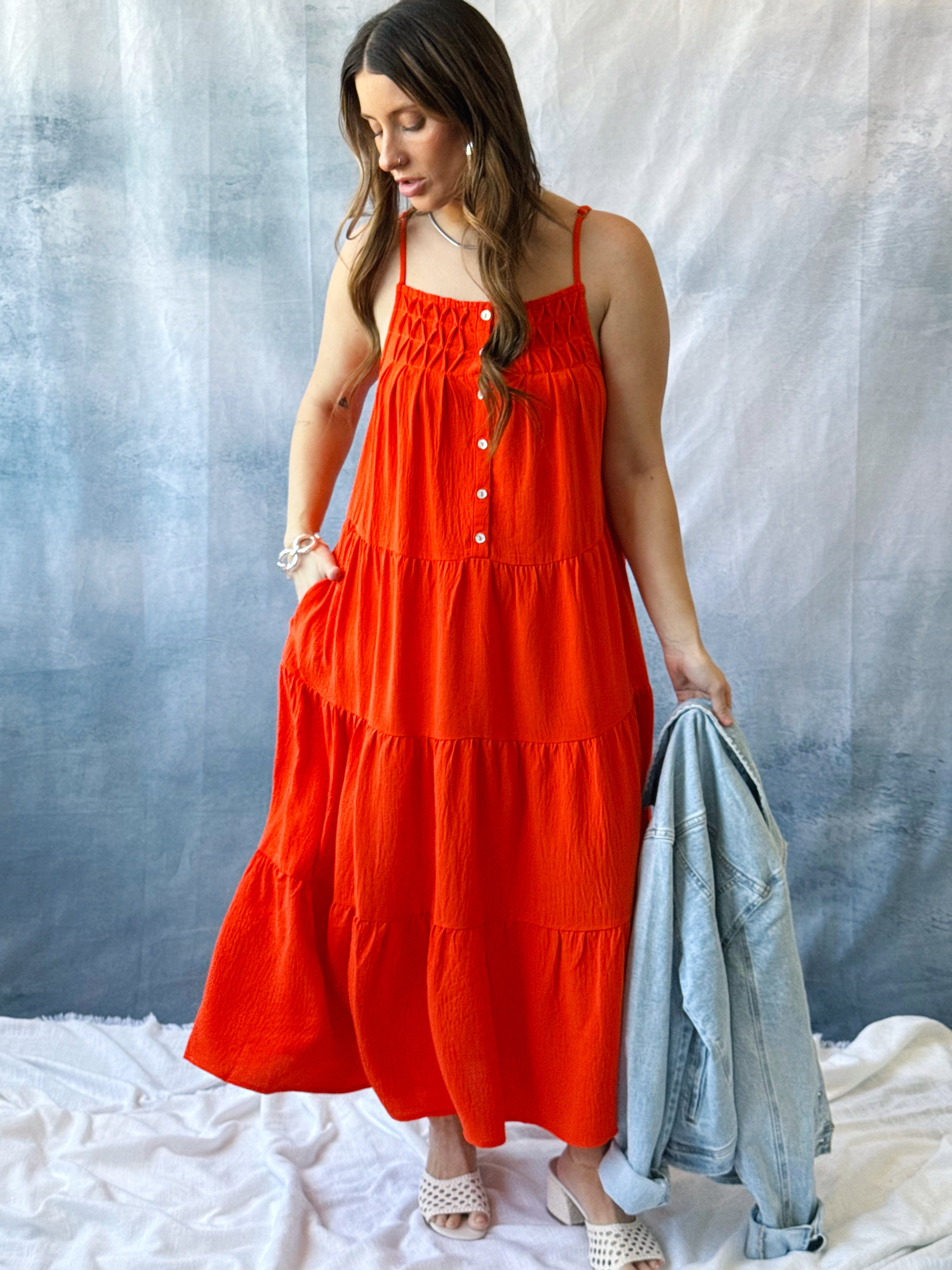 High Spirits Dress - POPPY ORANGE