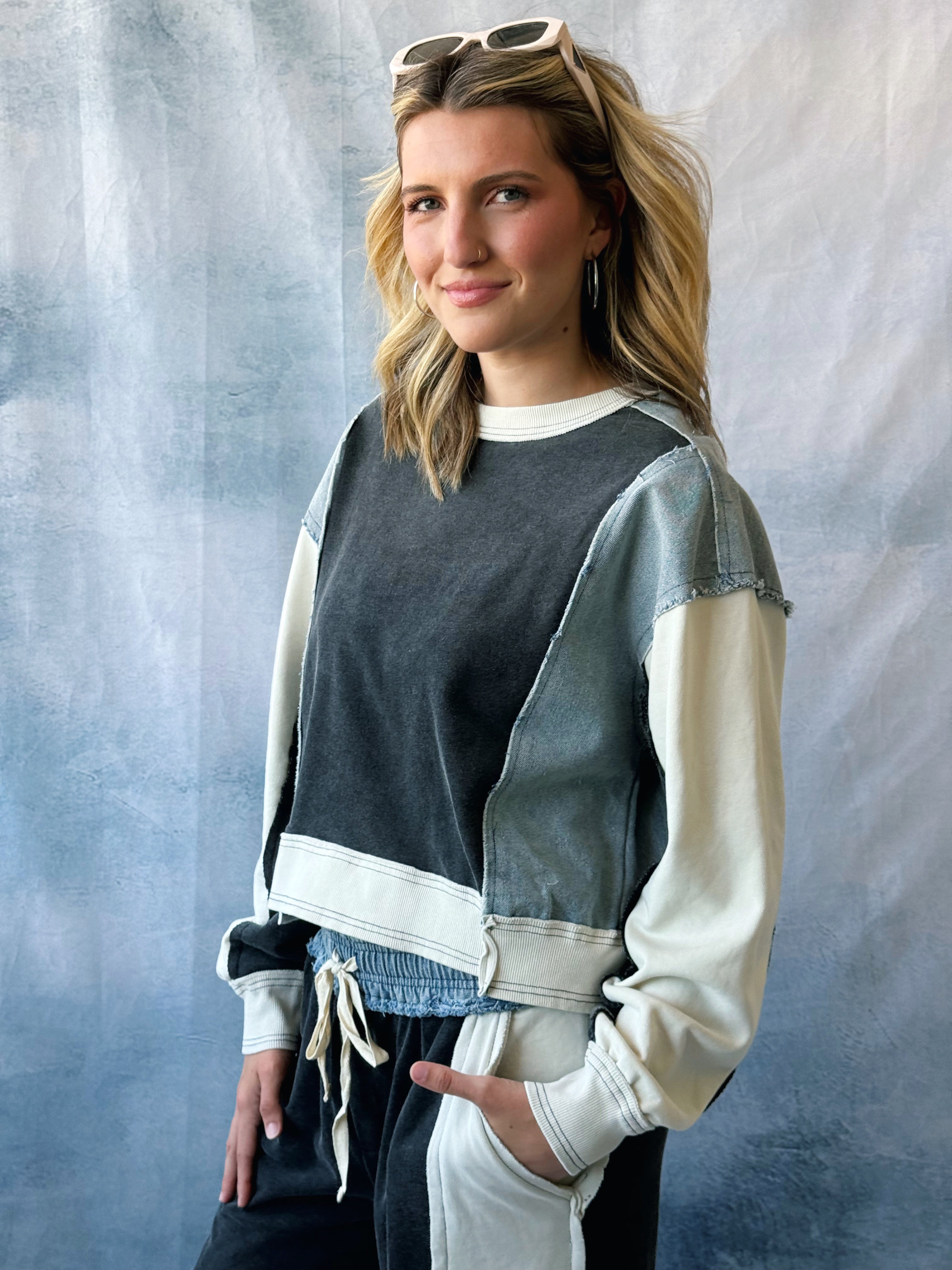 Ivan Sweatshirt - ASH BLACK