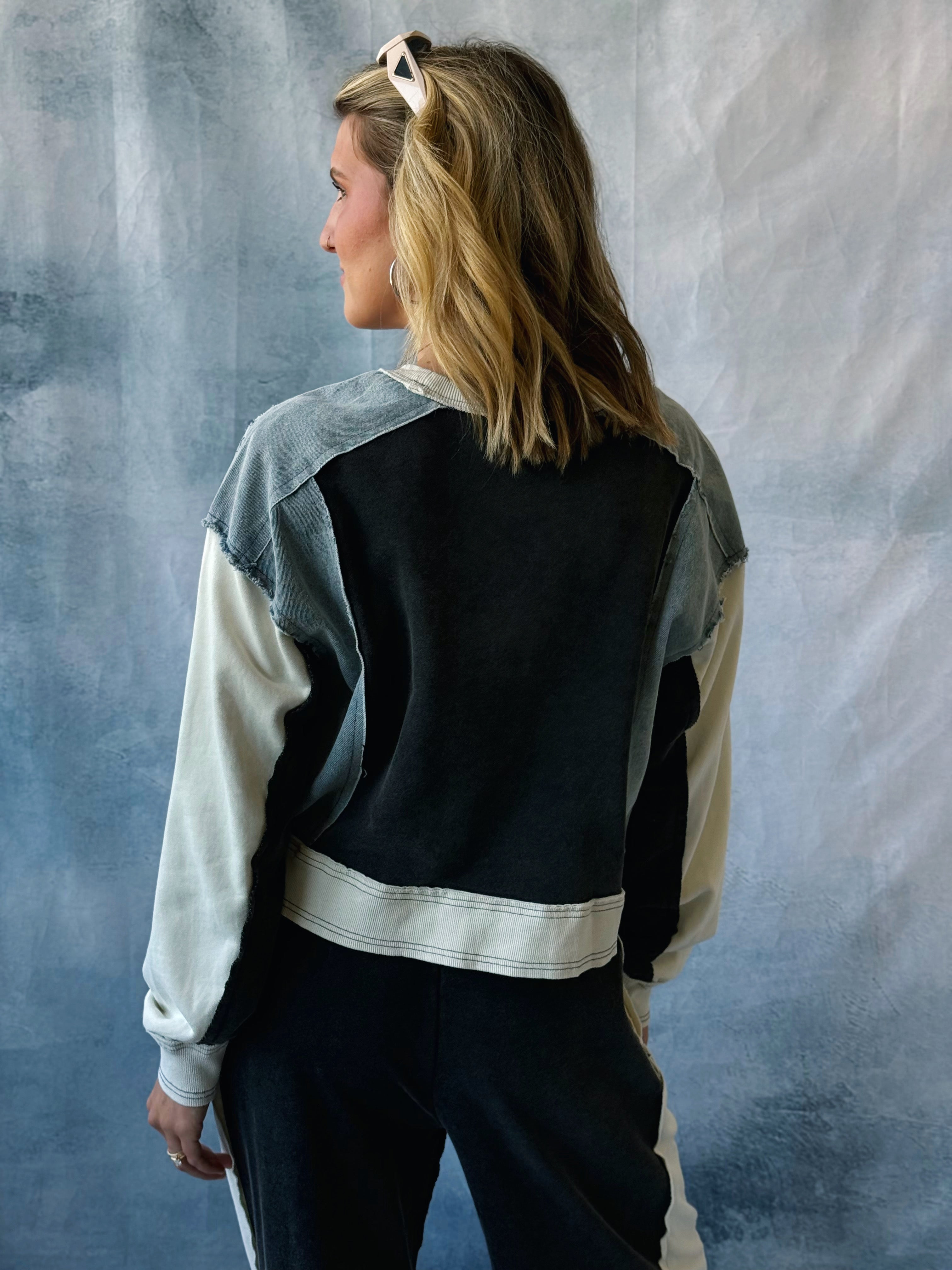 Ivan Sweatshirt - ASH BLACK