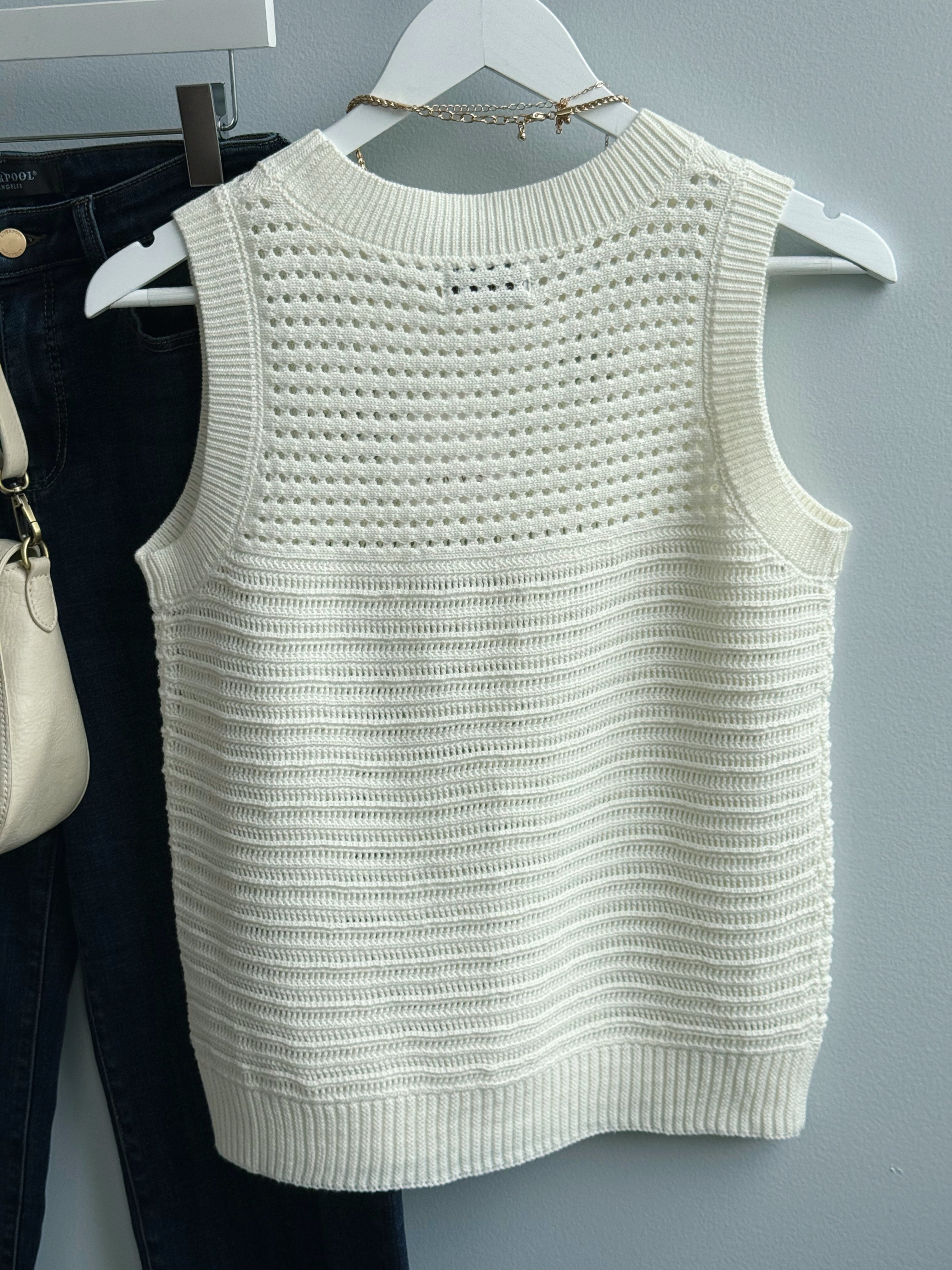 Barrett Sweater Tank - OFF WHITE