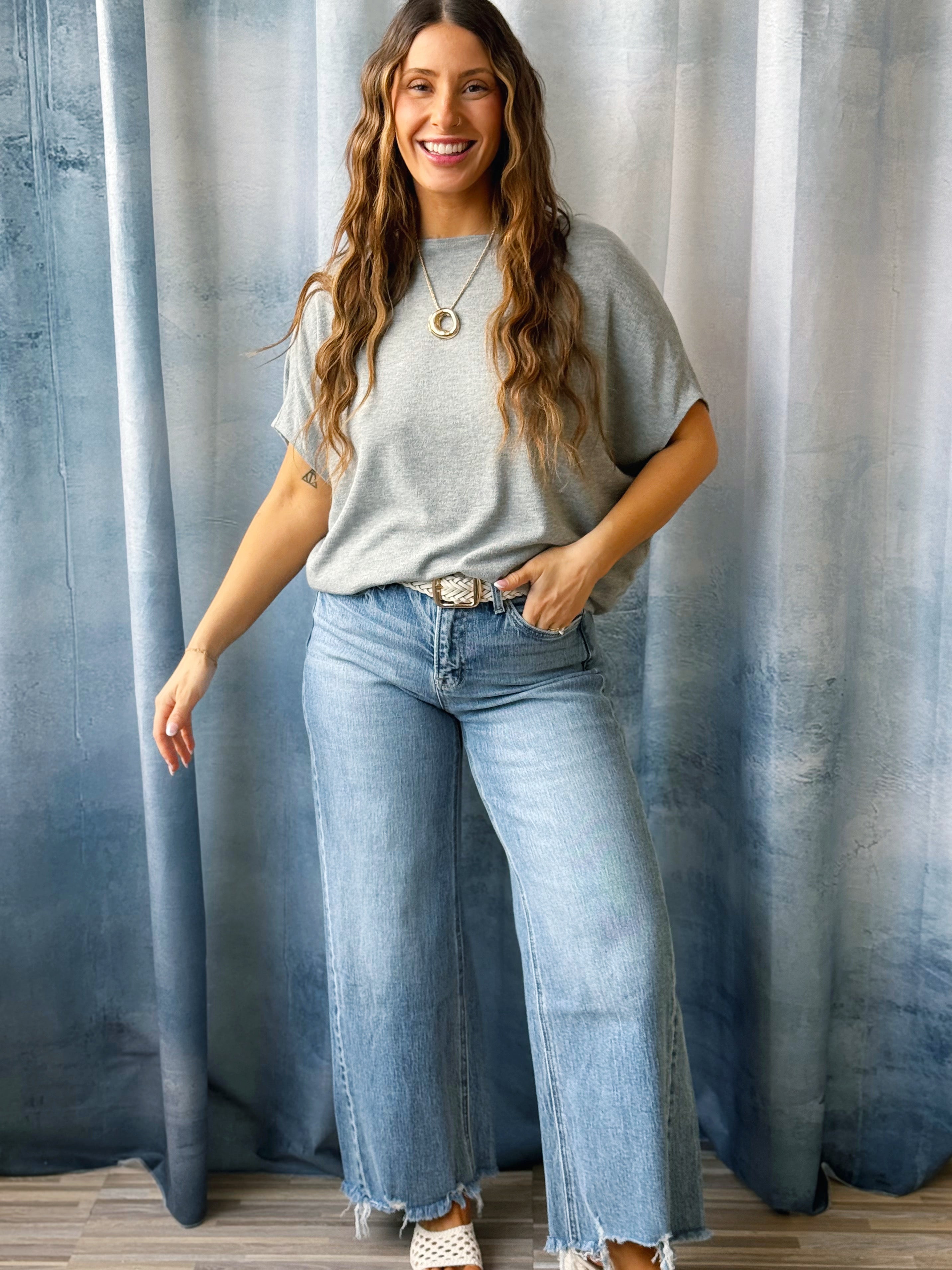 Favorite Comfy Tee - HEATHER GREY