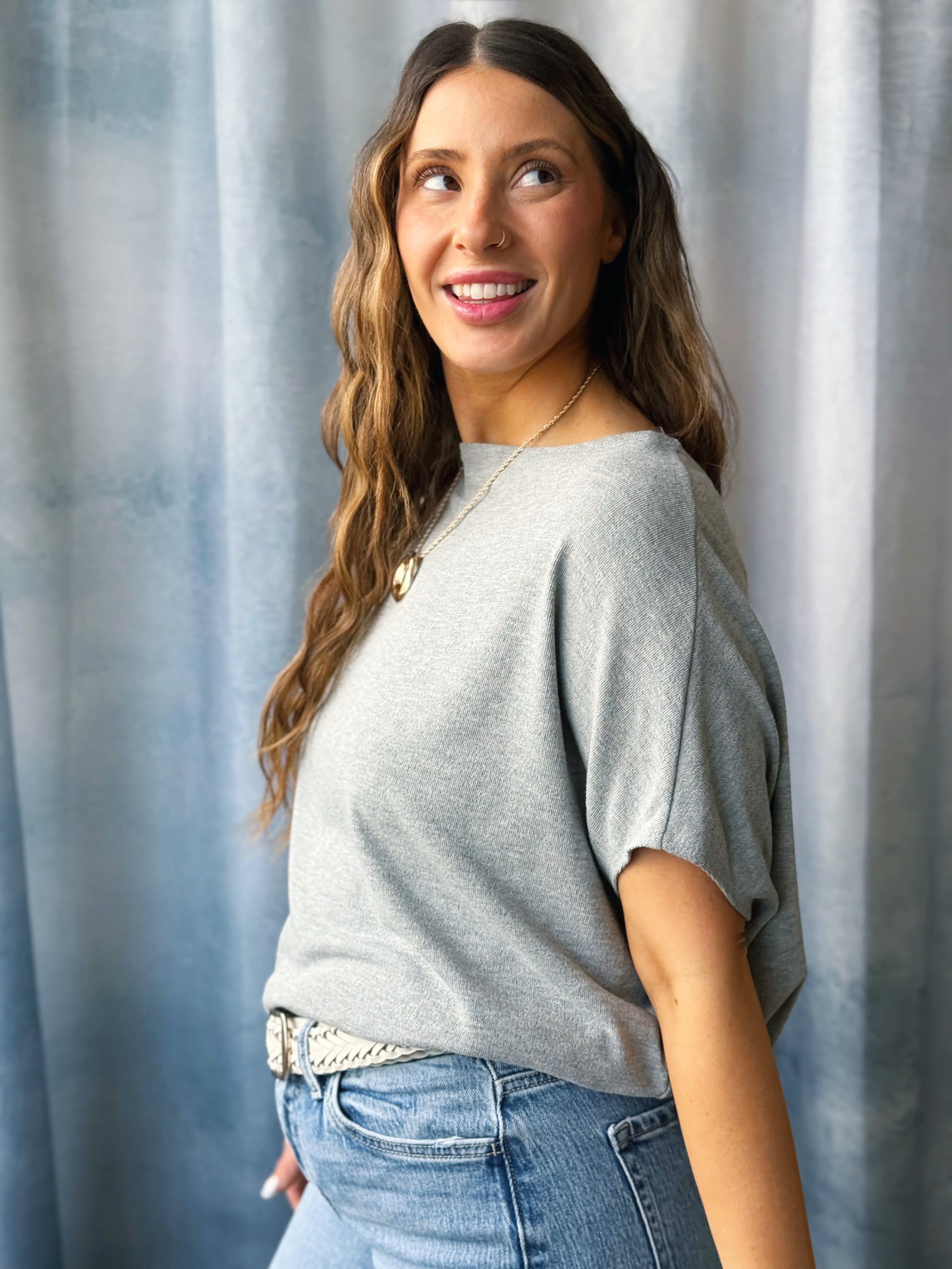 Favorite Comfy Tee - HEATHER GREY