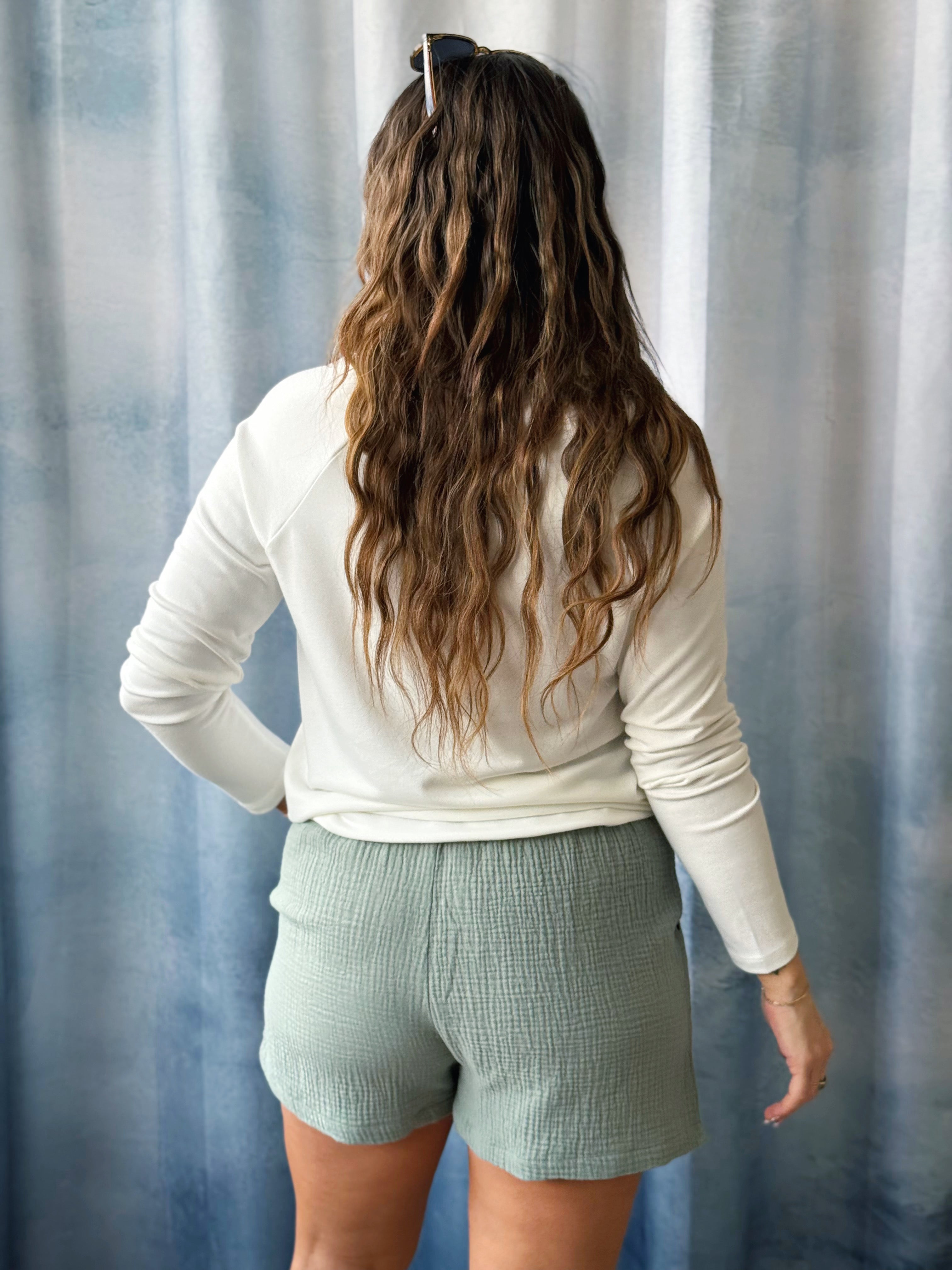Soft Long Sleeve Top - IVORY