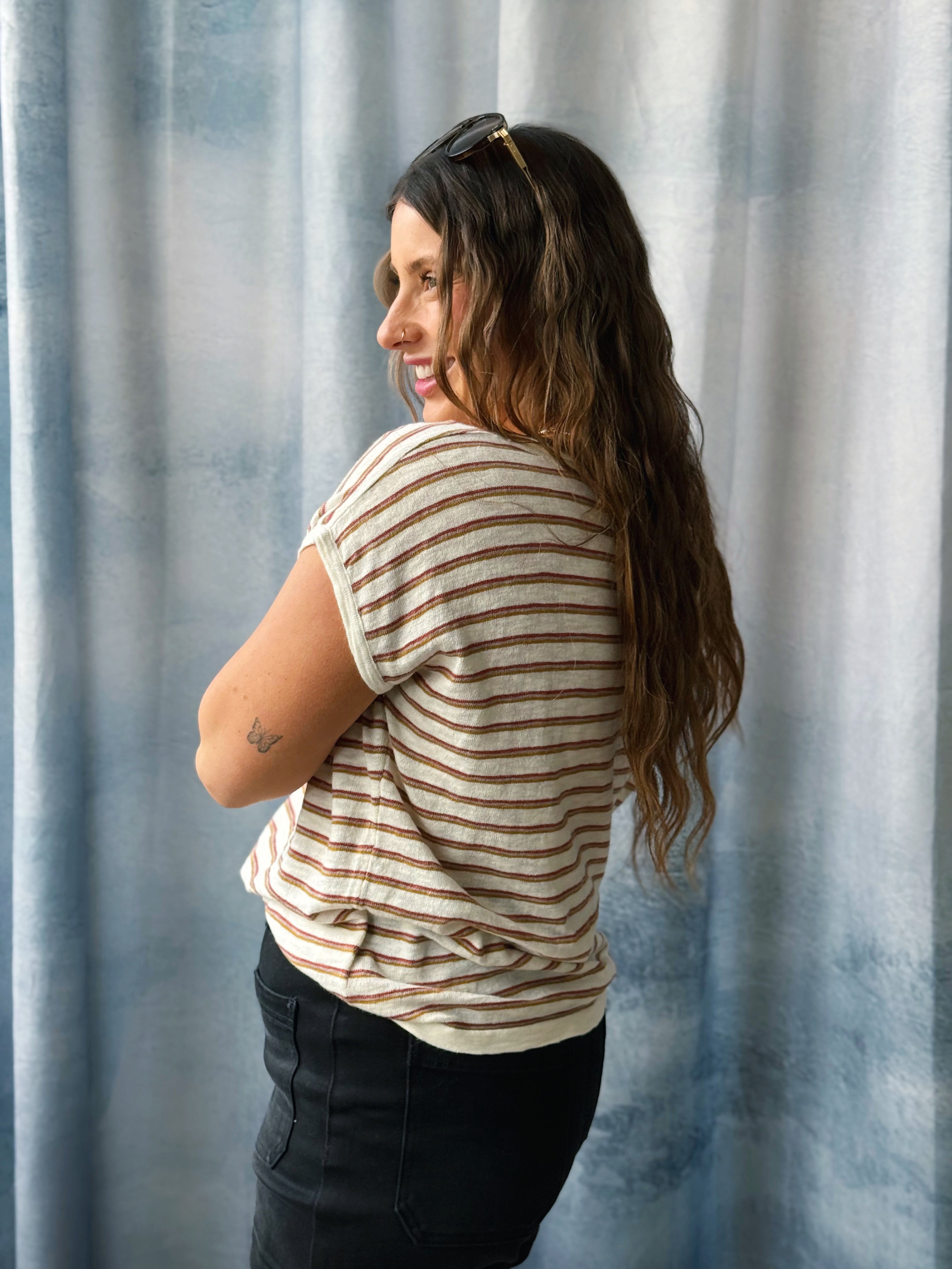 Brooklyn Sweater - RUST/MOCHA