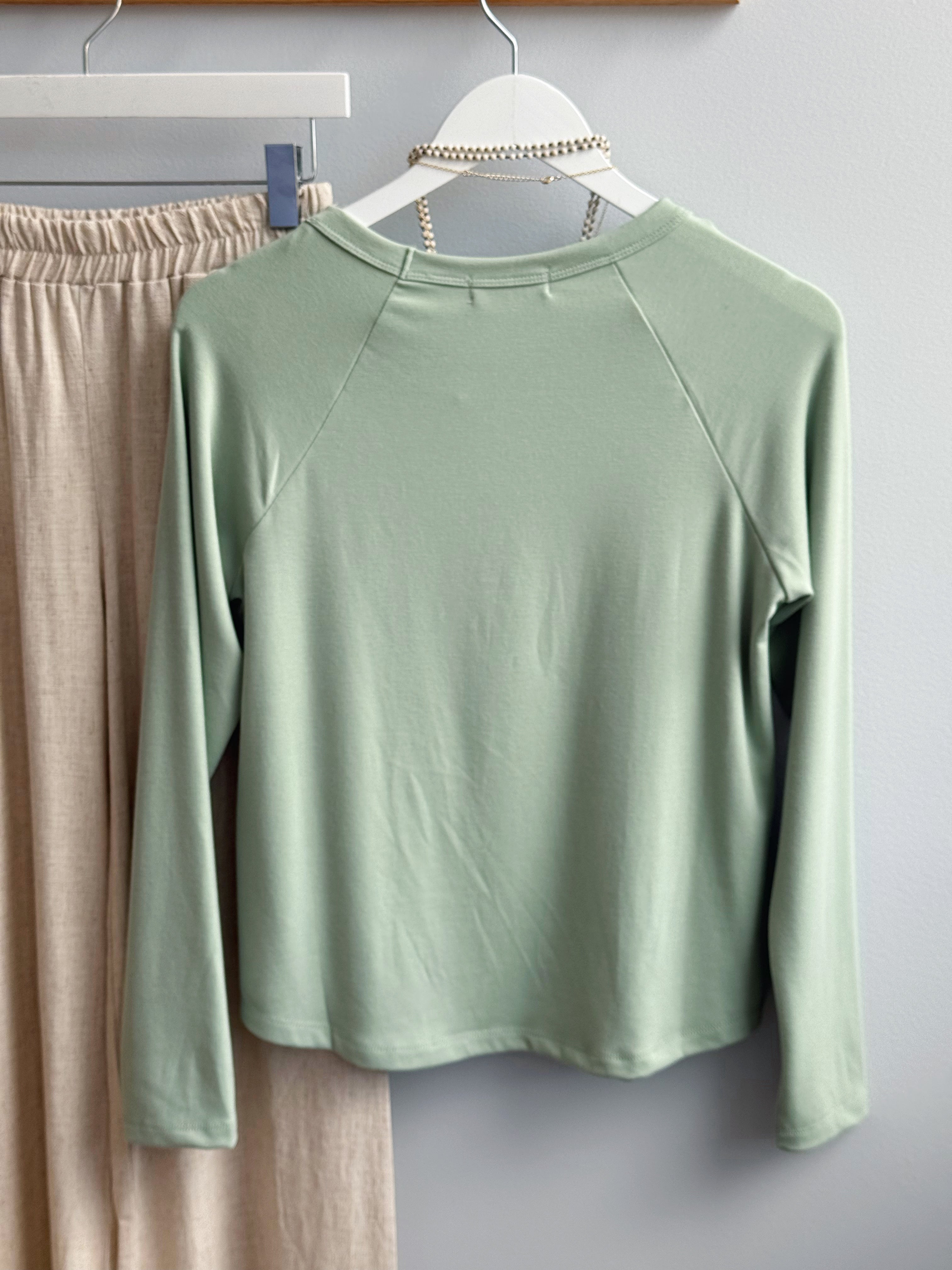 Soft Long Sleeve Top - MINT