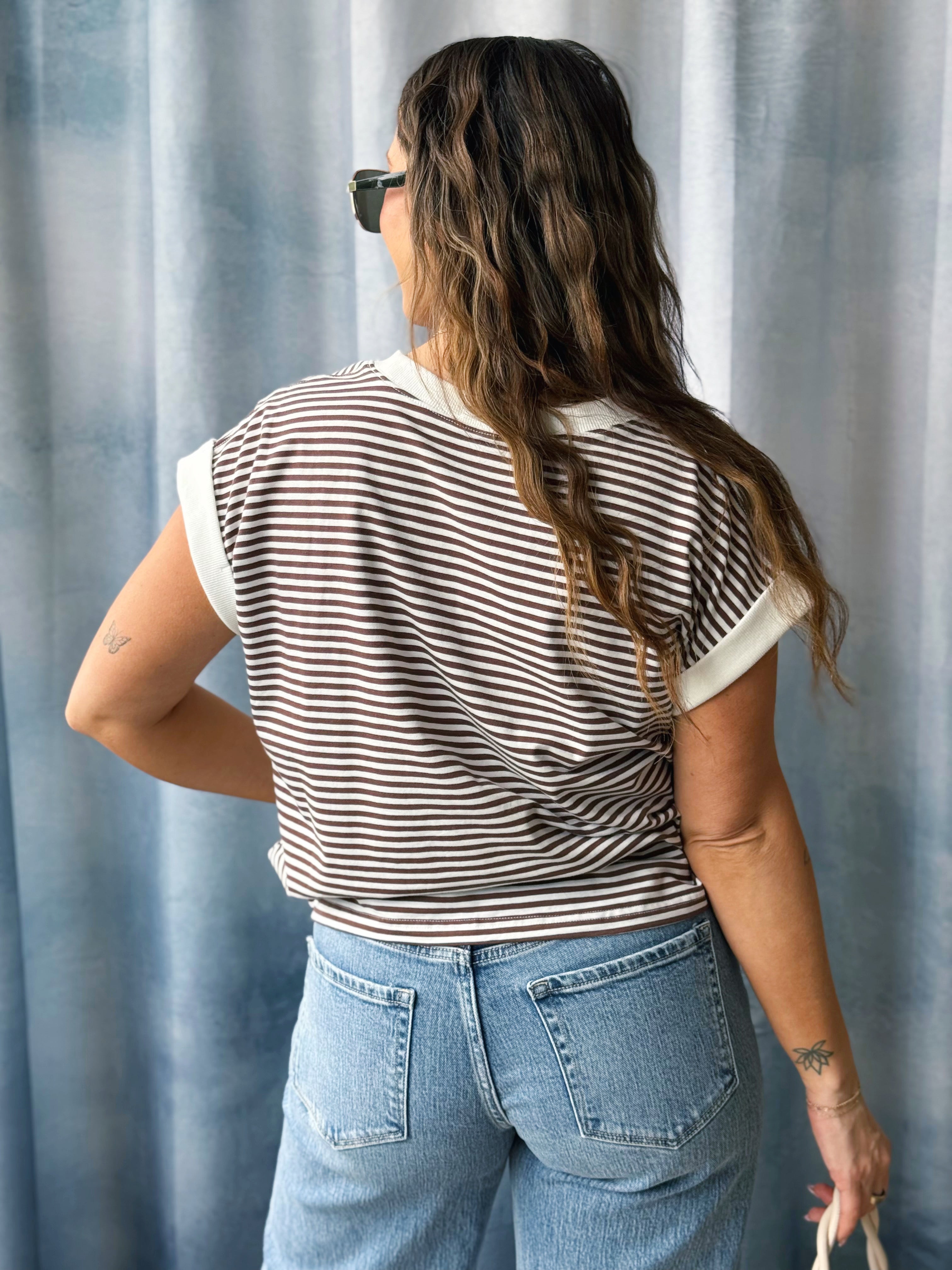 Beach Trip Tee - BROWN
