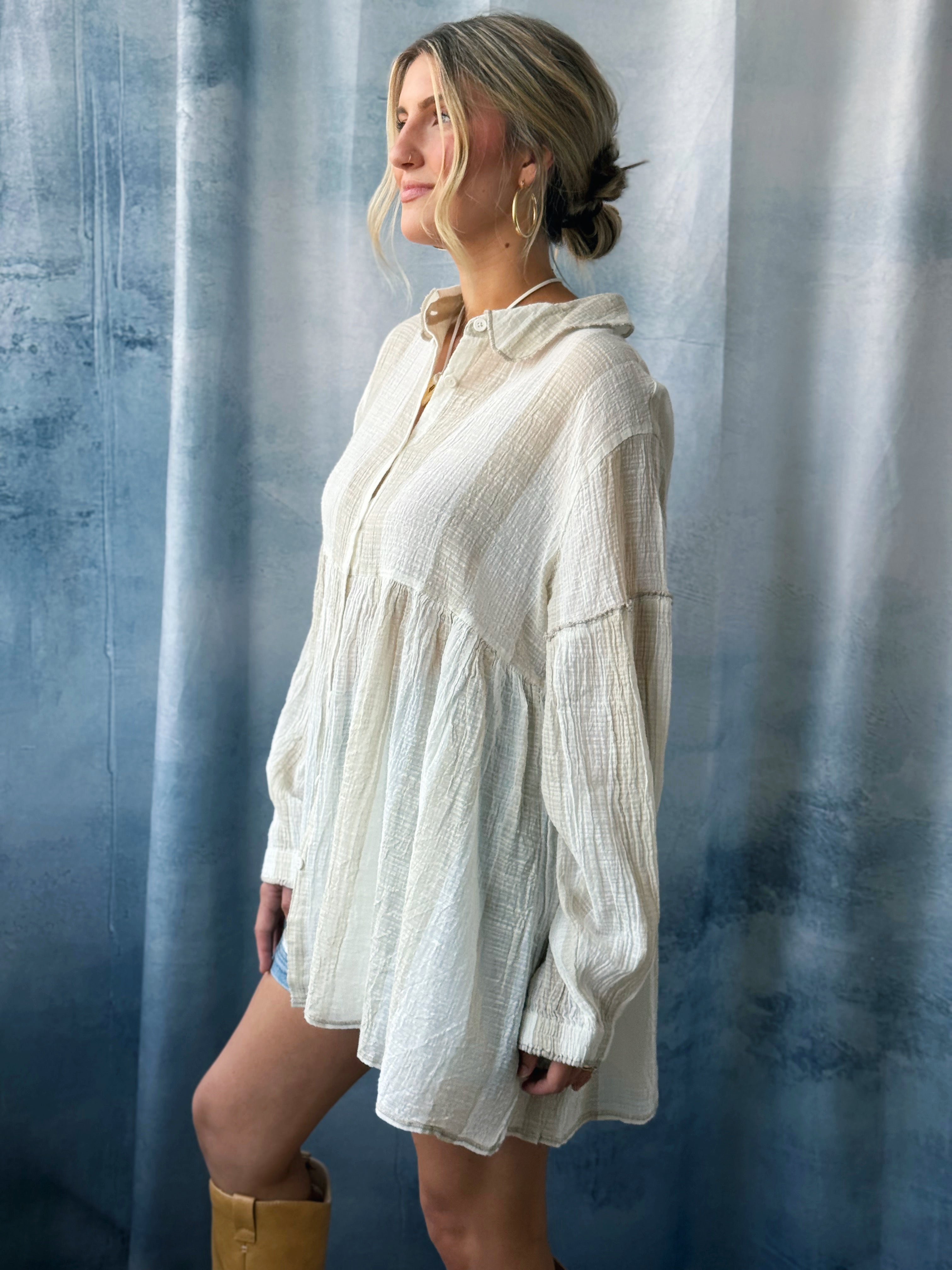 Shanice Blouse - NATURAL MULTI