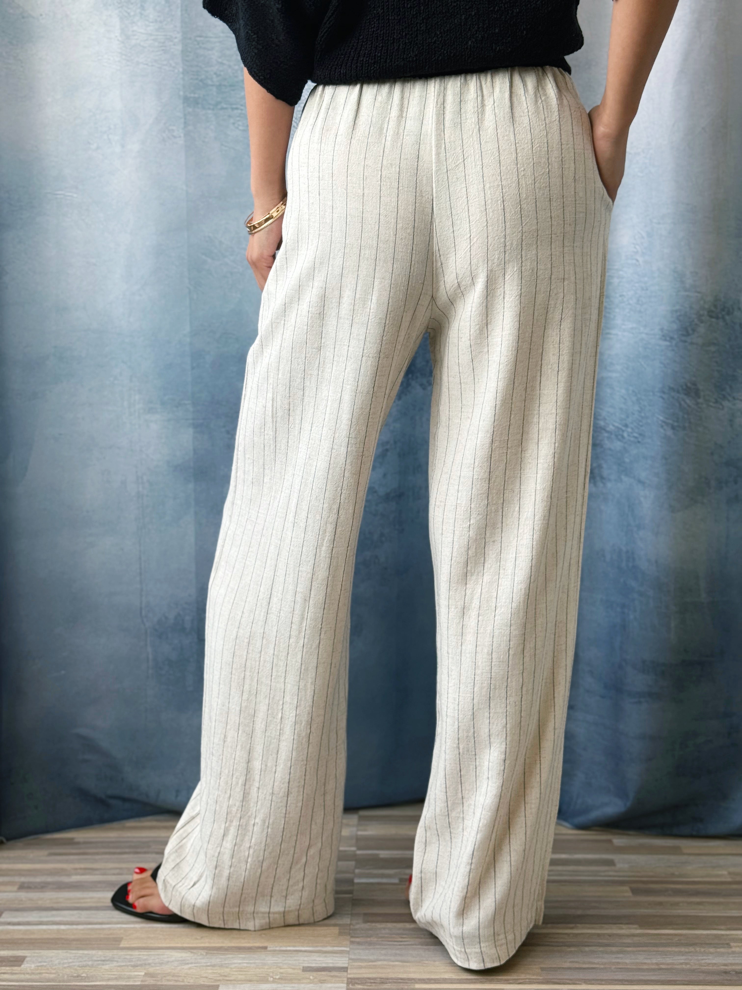 Ember Linen Pants - NATURAL