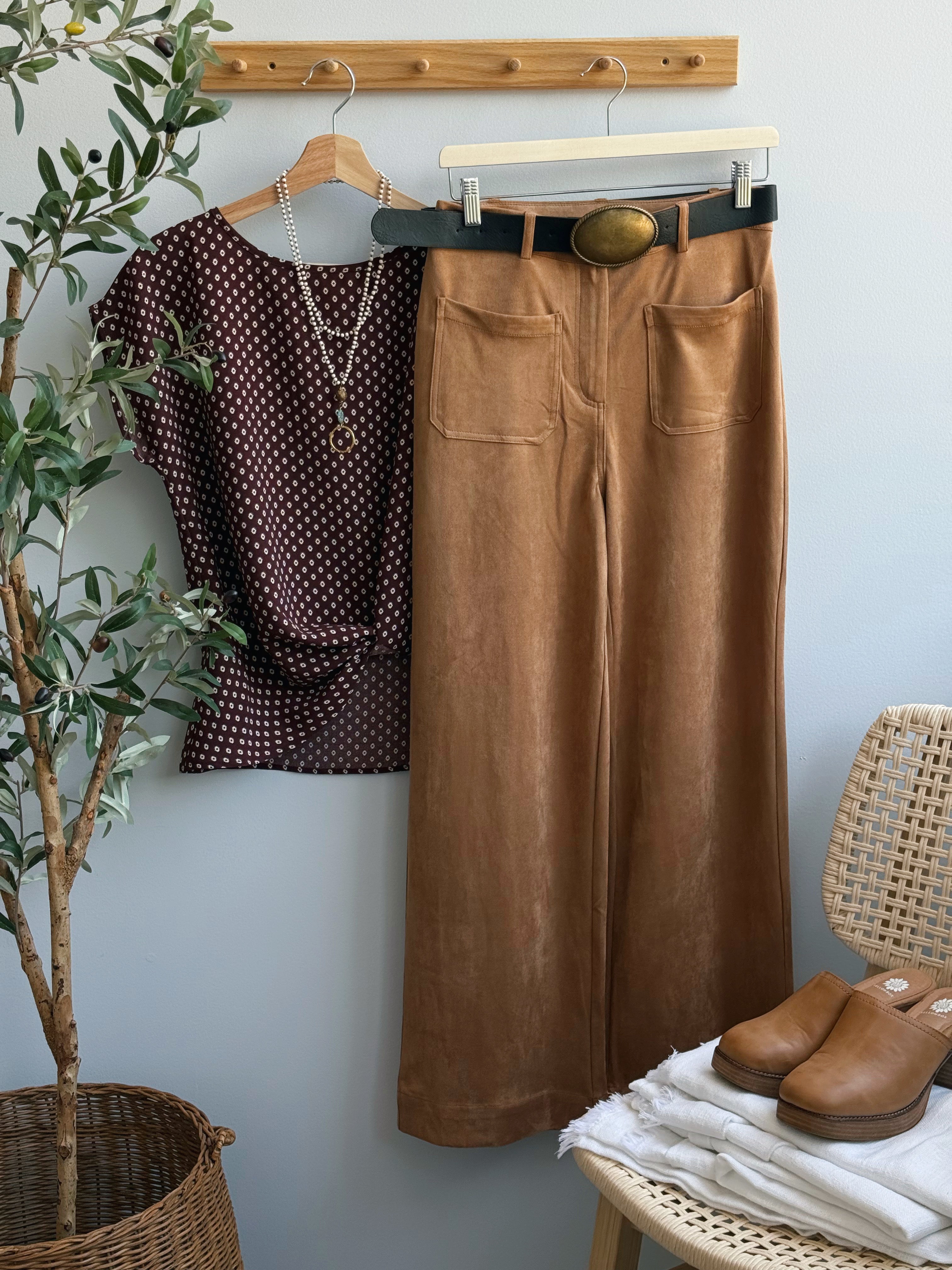 Flores Pants - CAMEL