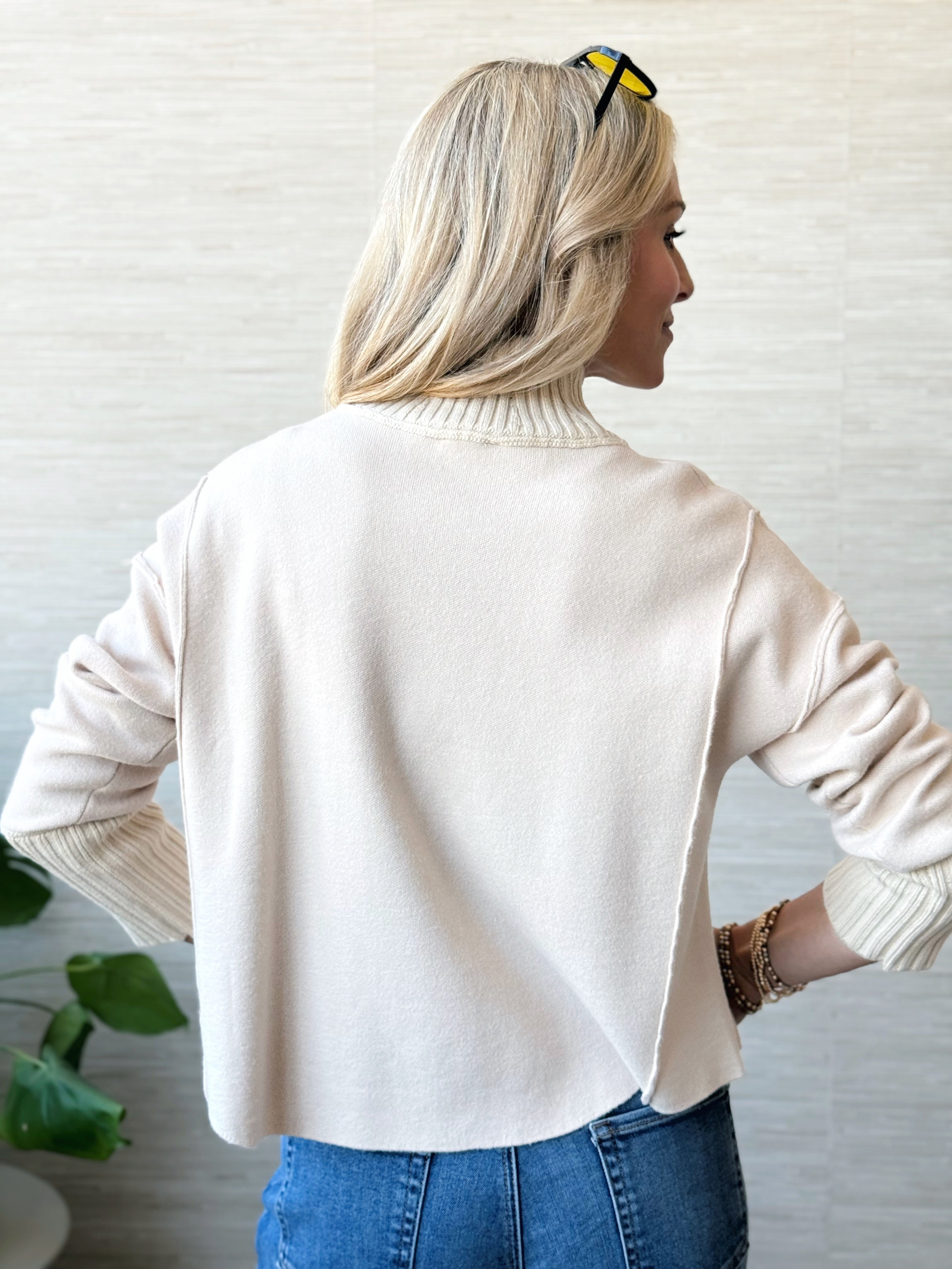 Scenic Route Sweater - OATMEAL