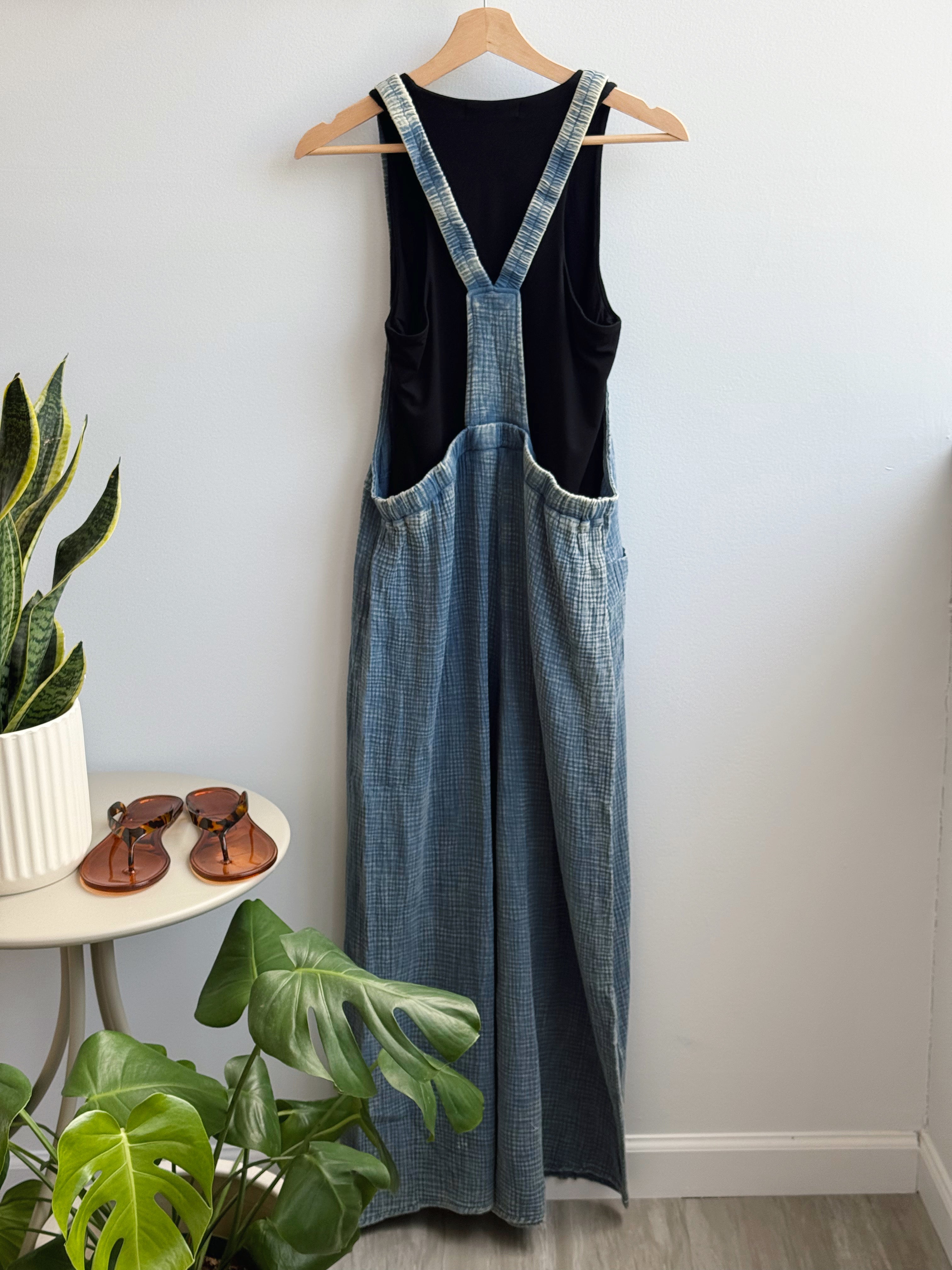 Seagrass Overalls - DUSTY BLUE