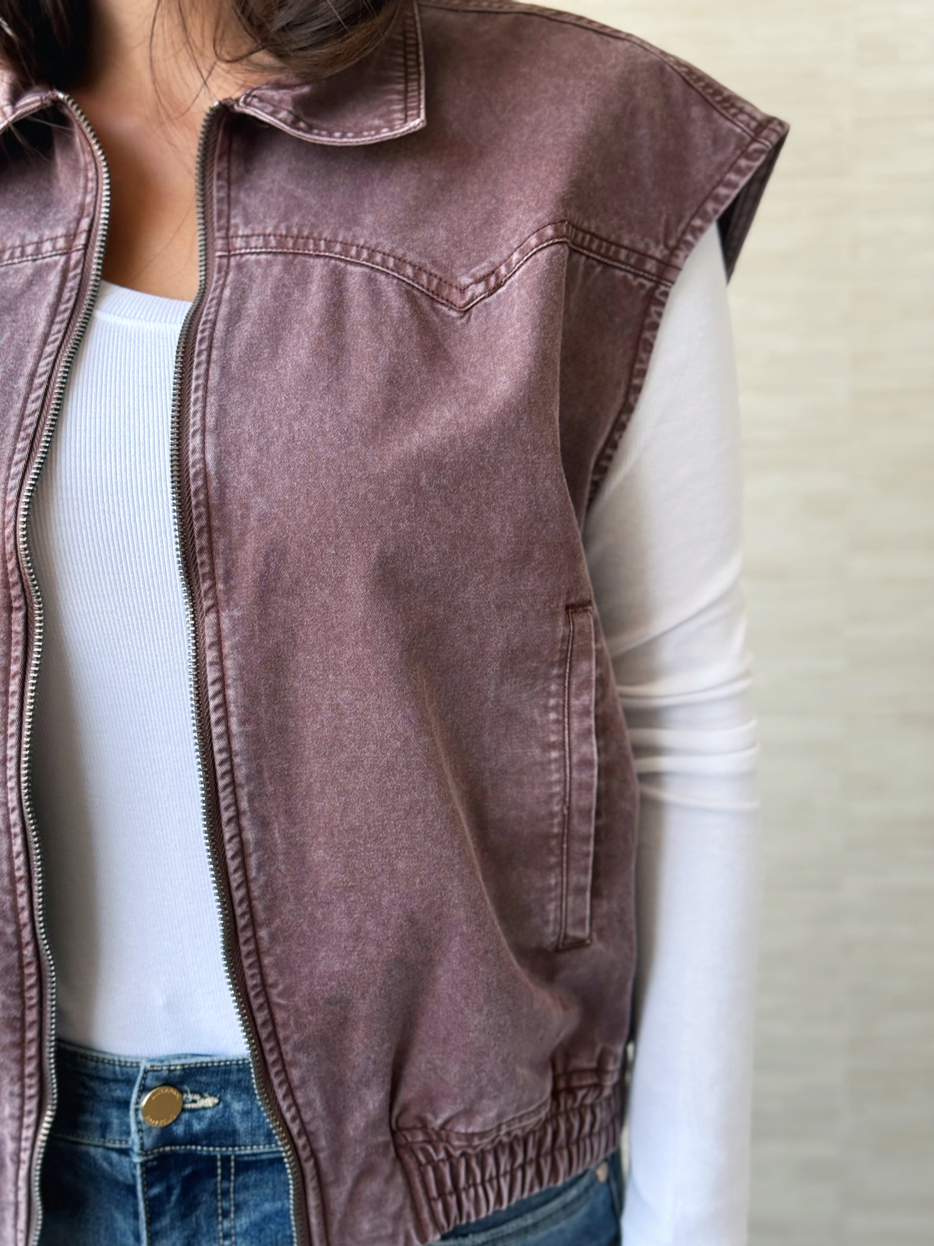 Heirloom Vest - DARK BROWN