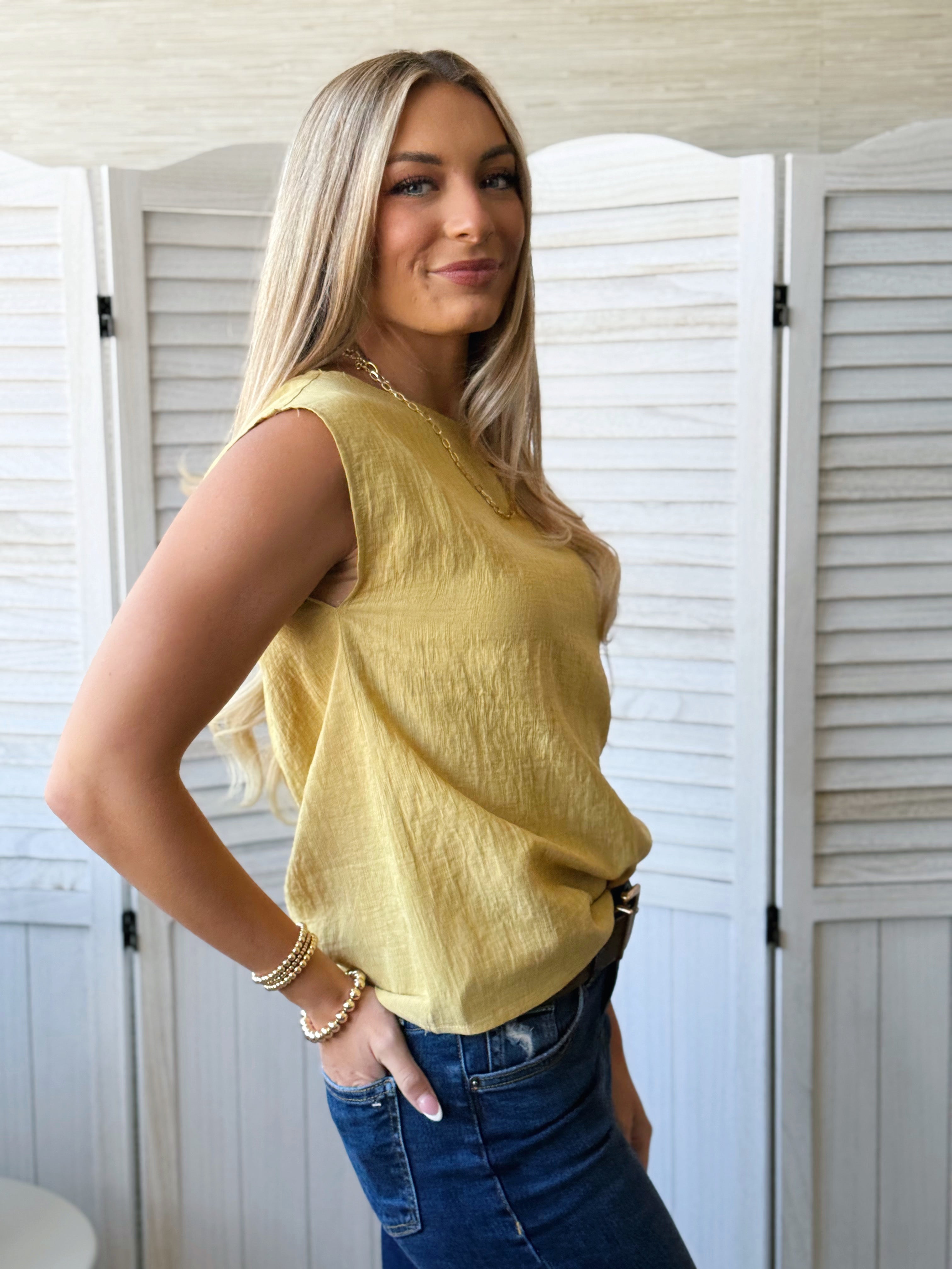 Marigold Blouse - LIGHT MUSTARD