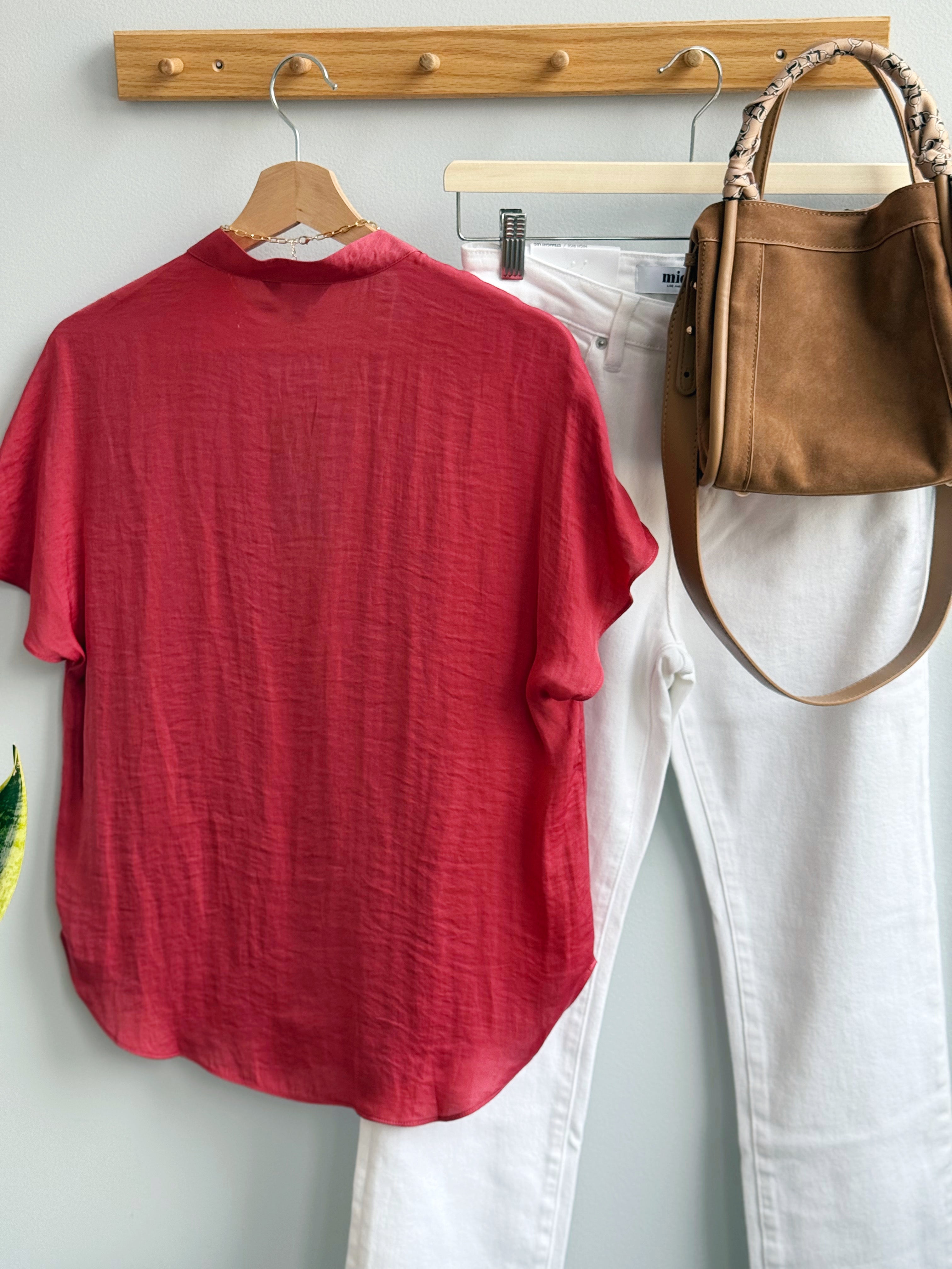 Serenity Blouse - BERRY