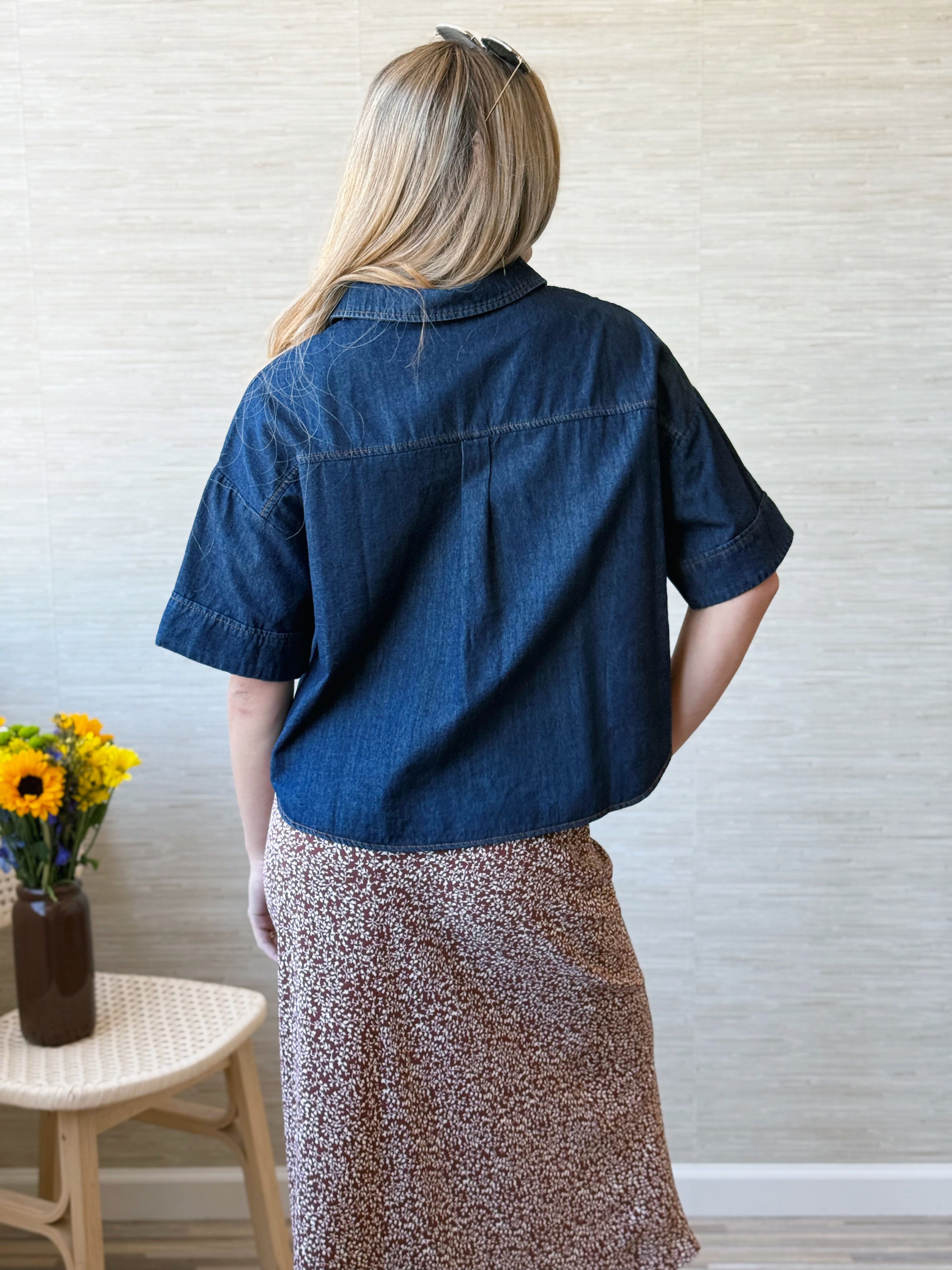 Barn Door Shirt - DARK DENIM