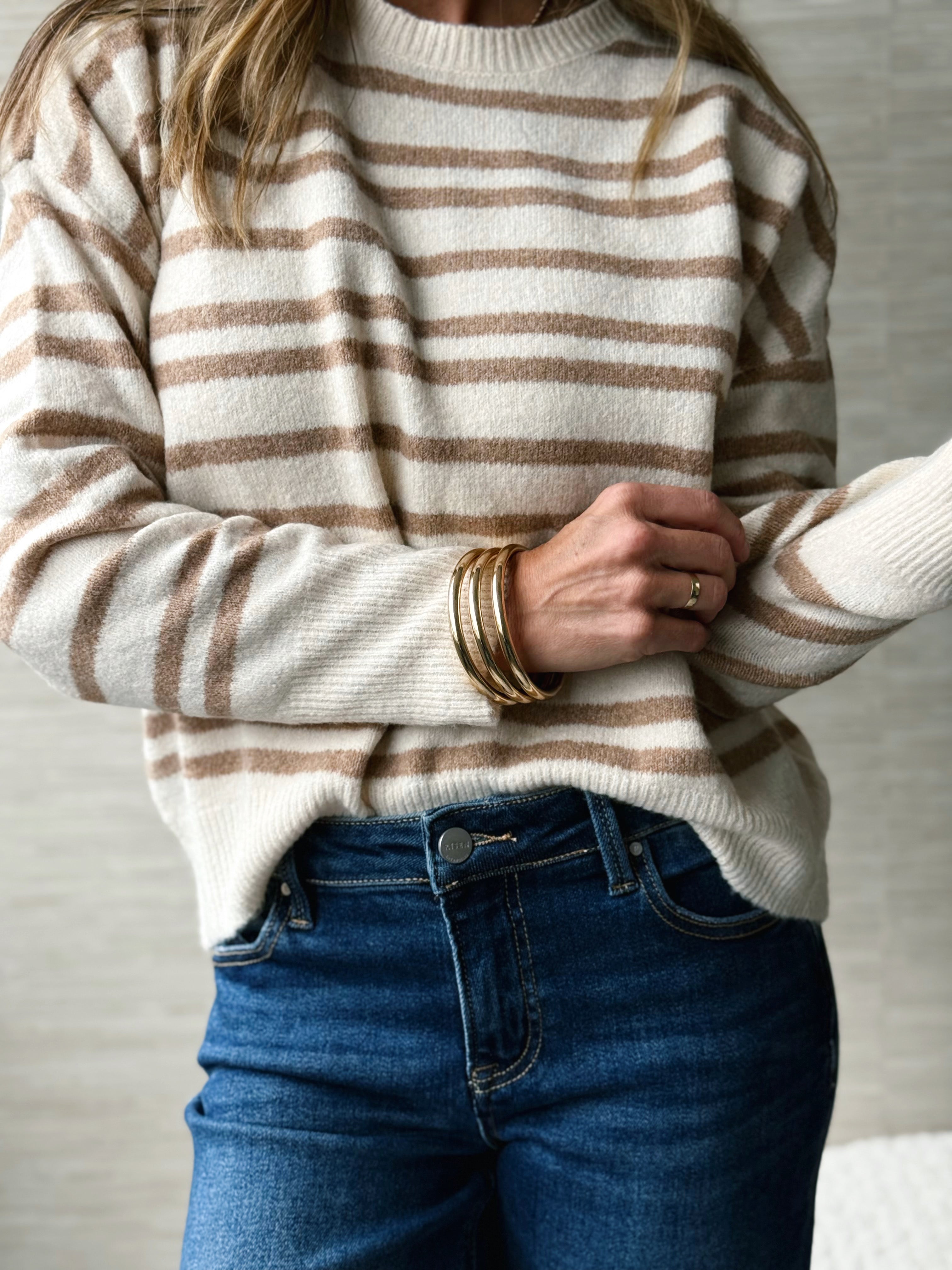 Rainy Day Sweater- TAUPE