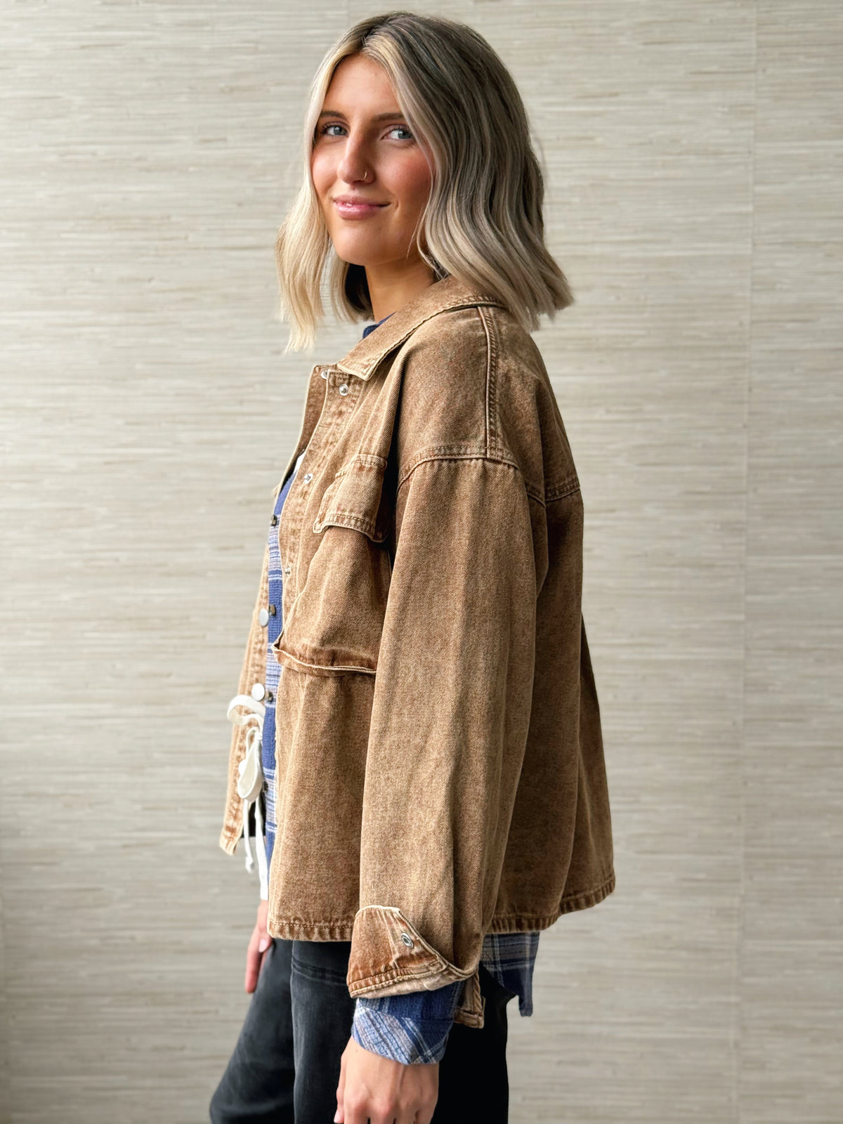 Indie Shacket - VINTAGE TAUPE