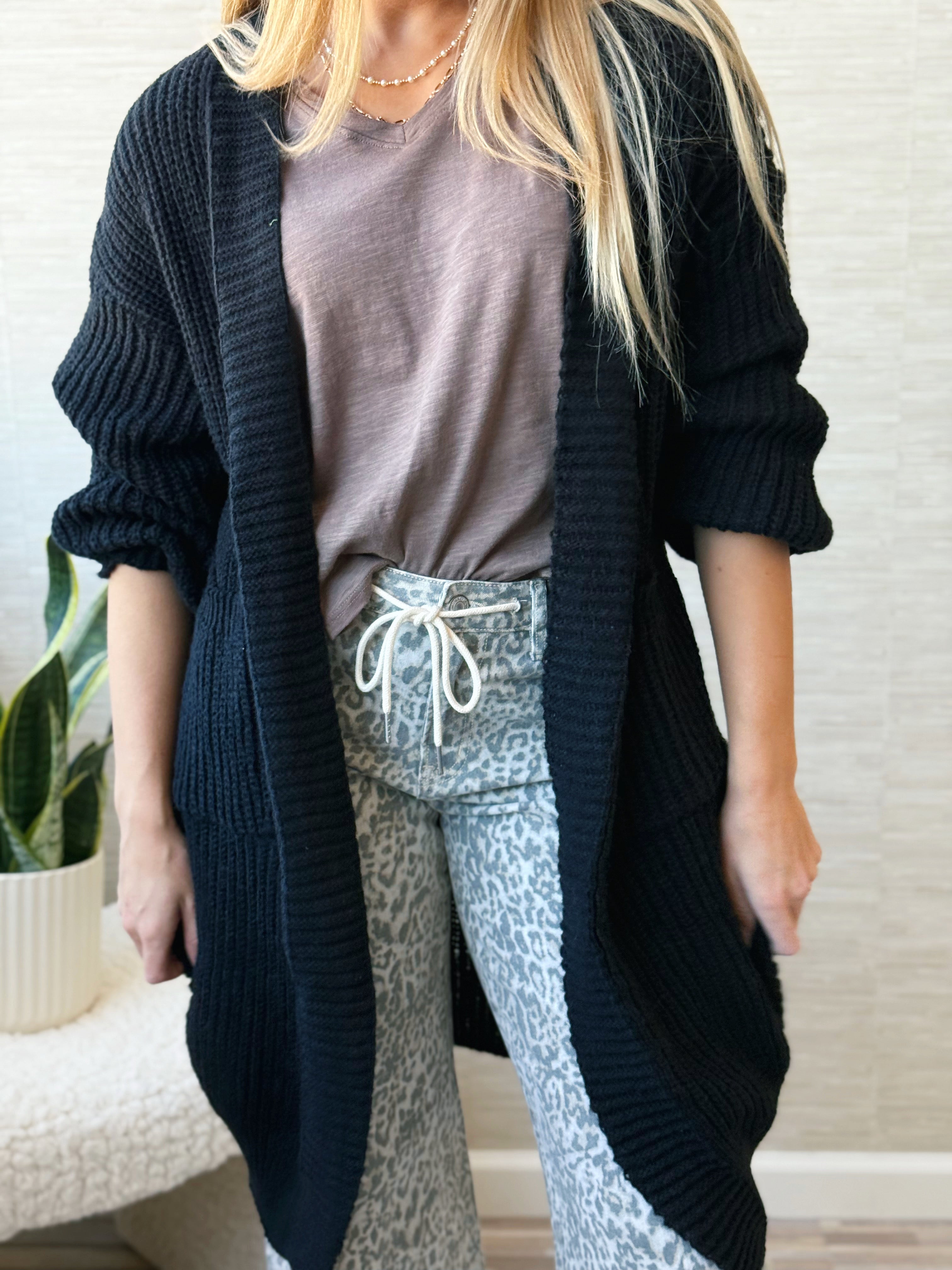 Alyssa Cardigan - BLACK