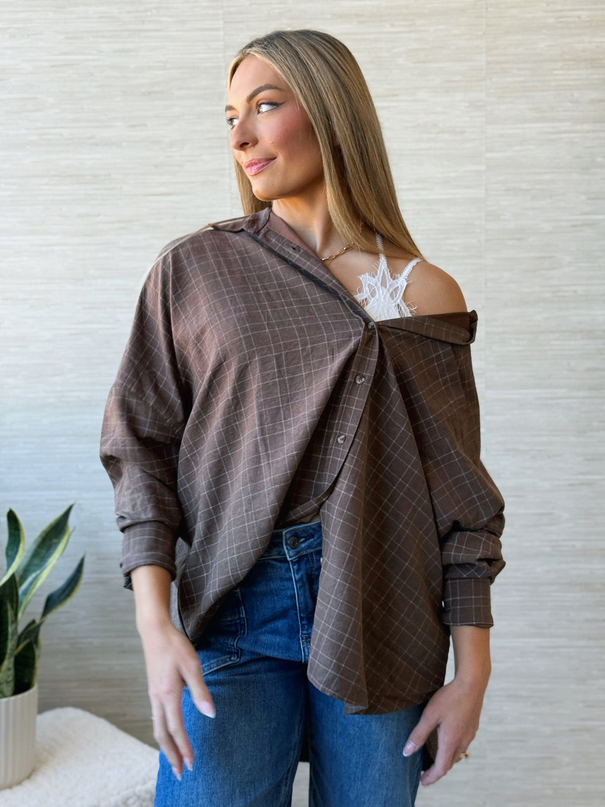 Feels Like Yesterday Shirt - BROWN