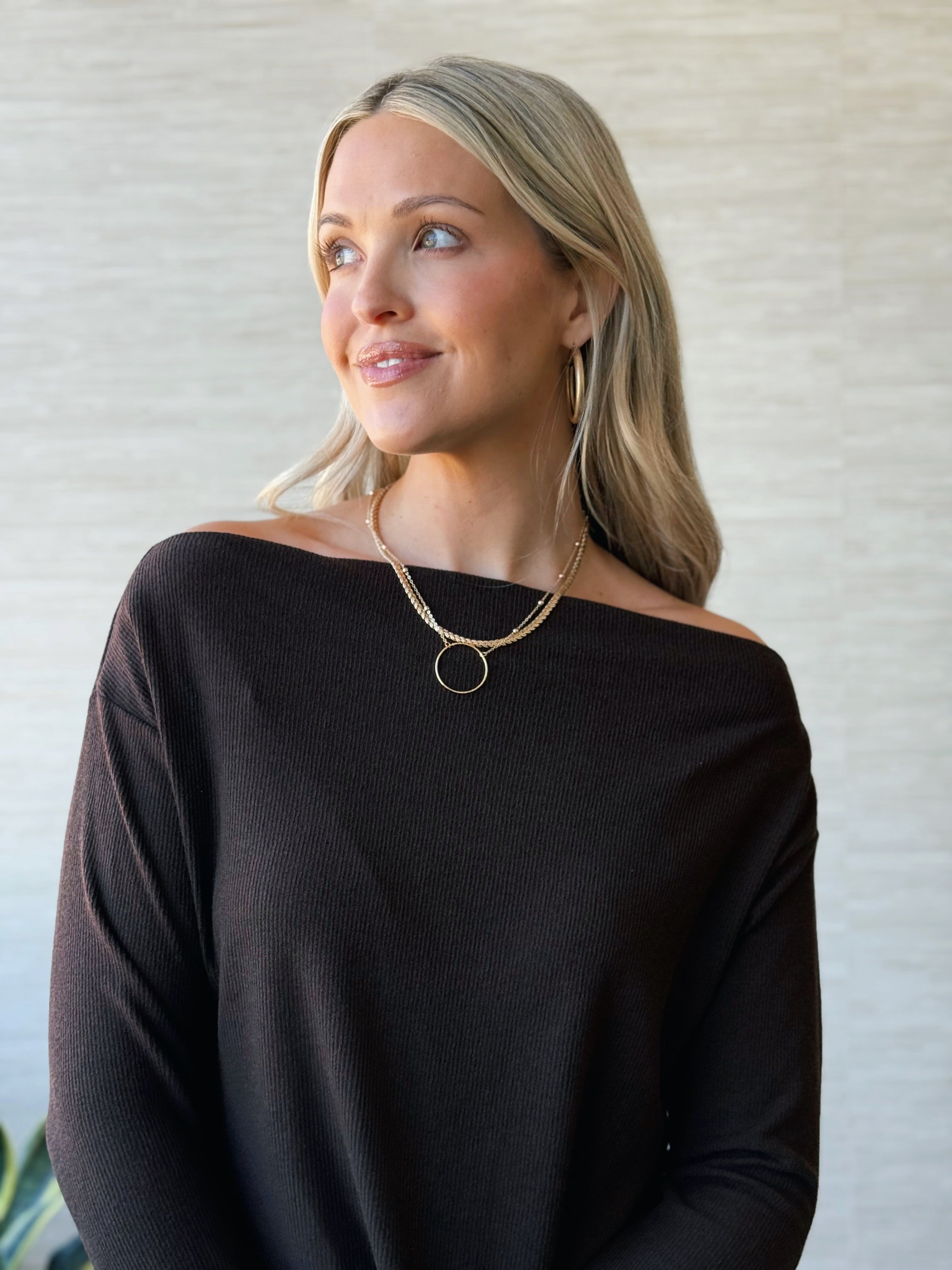Tassi Top - CHOCOLATE