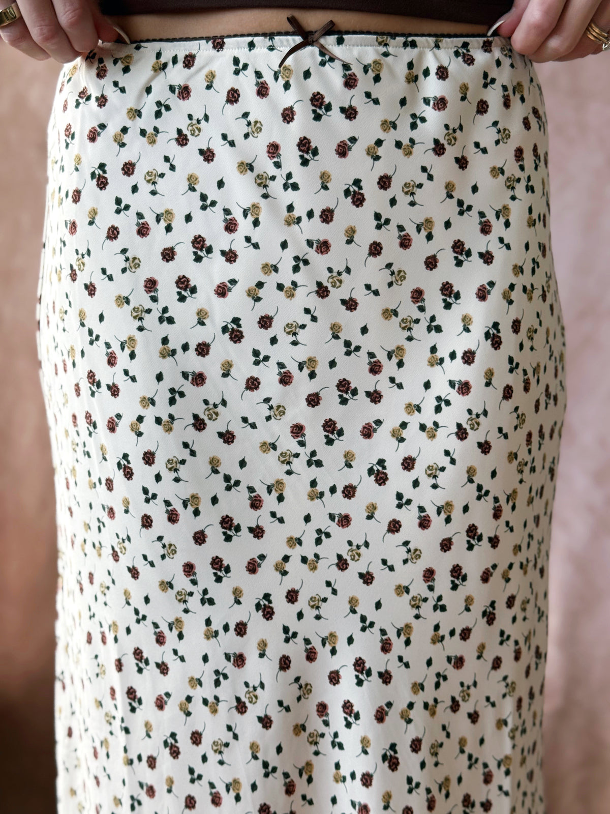 Southern Belle Skirt - CREAM/CHOCOLATE