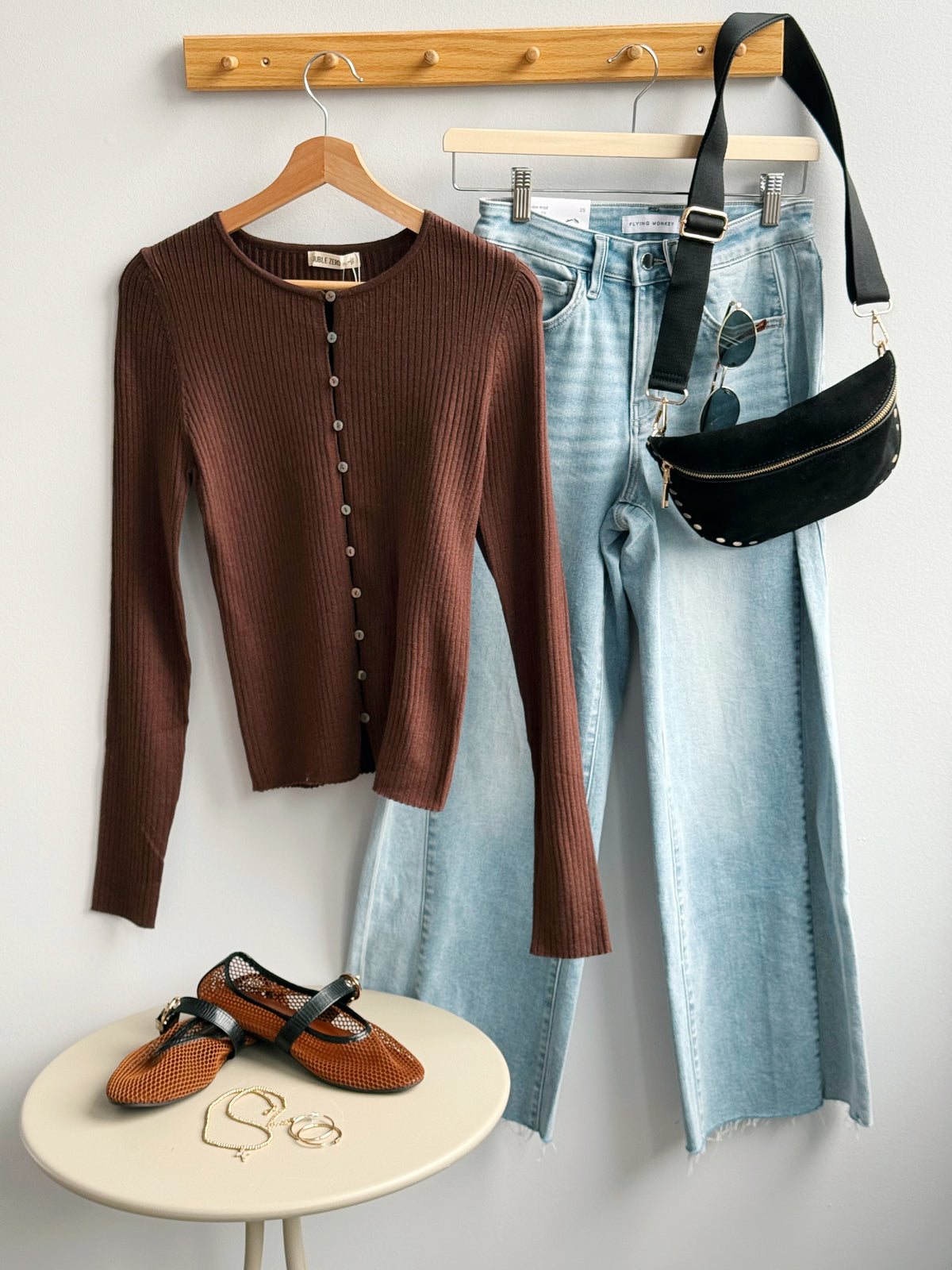 Junia Cardigan - DARK BROWN