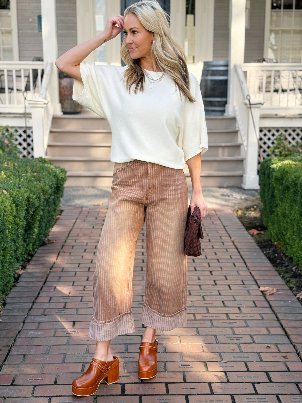 Fall Morning Stroll Sweater - IVORY