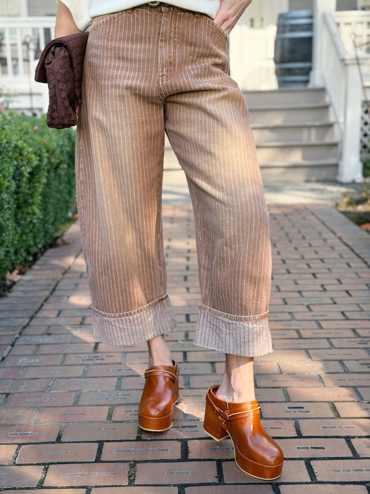 City Home Pants - WASHED BROWN