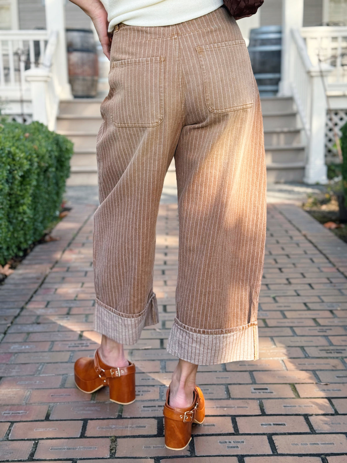 City Home Pants - WASHED BROWN