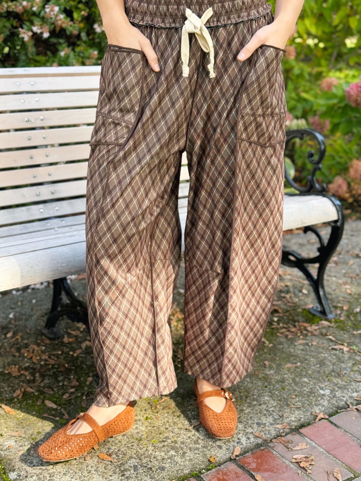 Roaming The Orchard Pants - BROWN COMBO