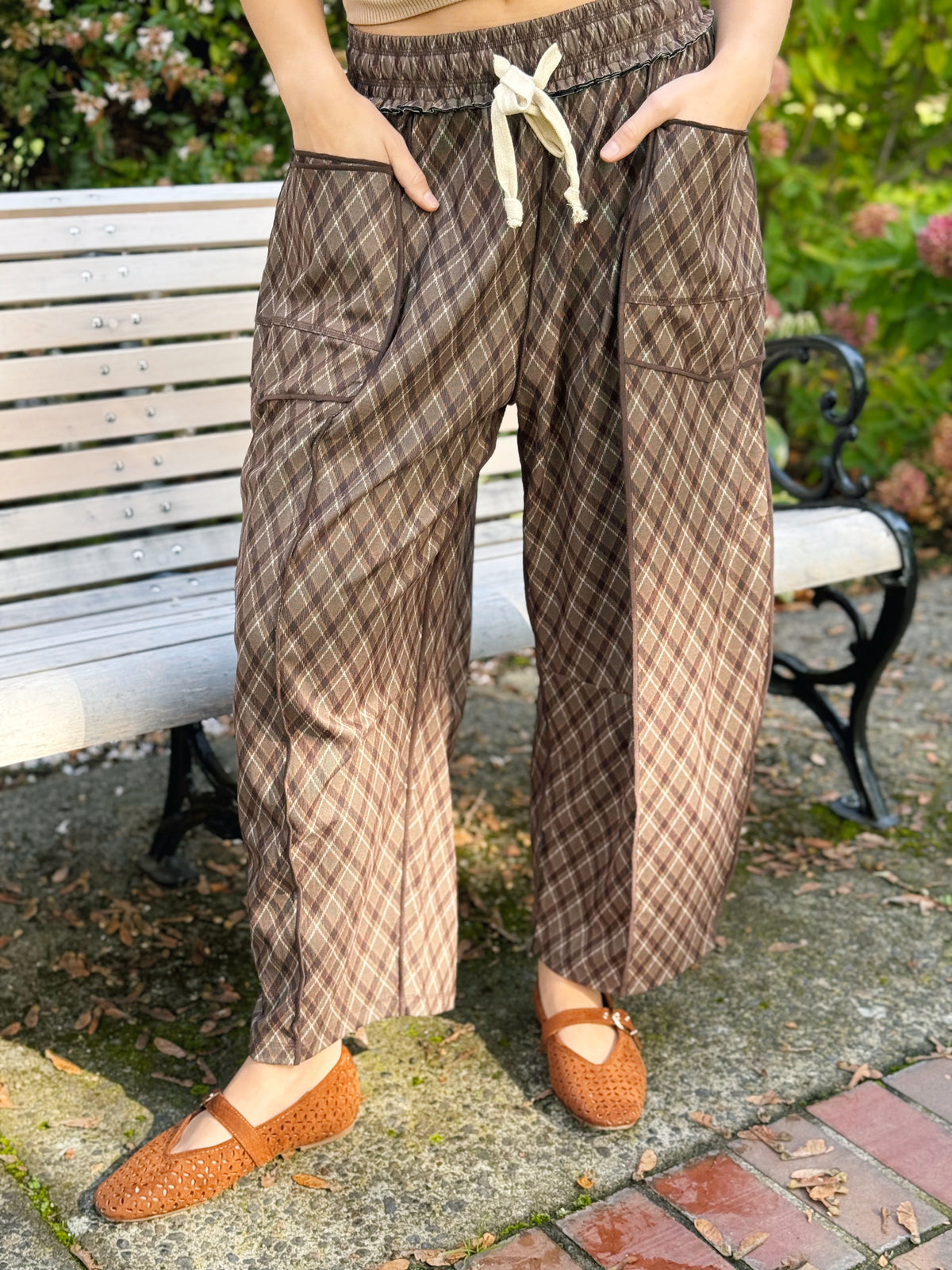 Roaming The Orchard Pants - BROWN COMBO