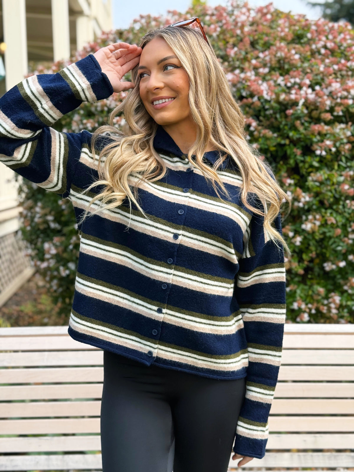 Ventinove Anni Cardigan - NAVY MULTI