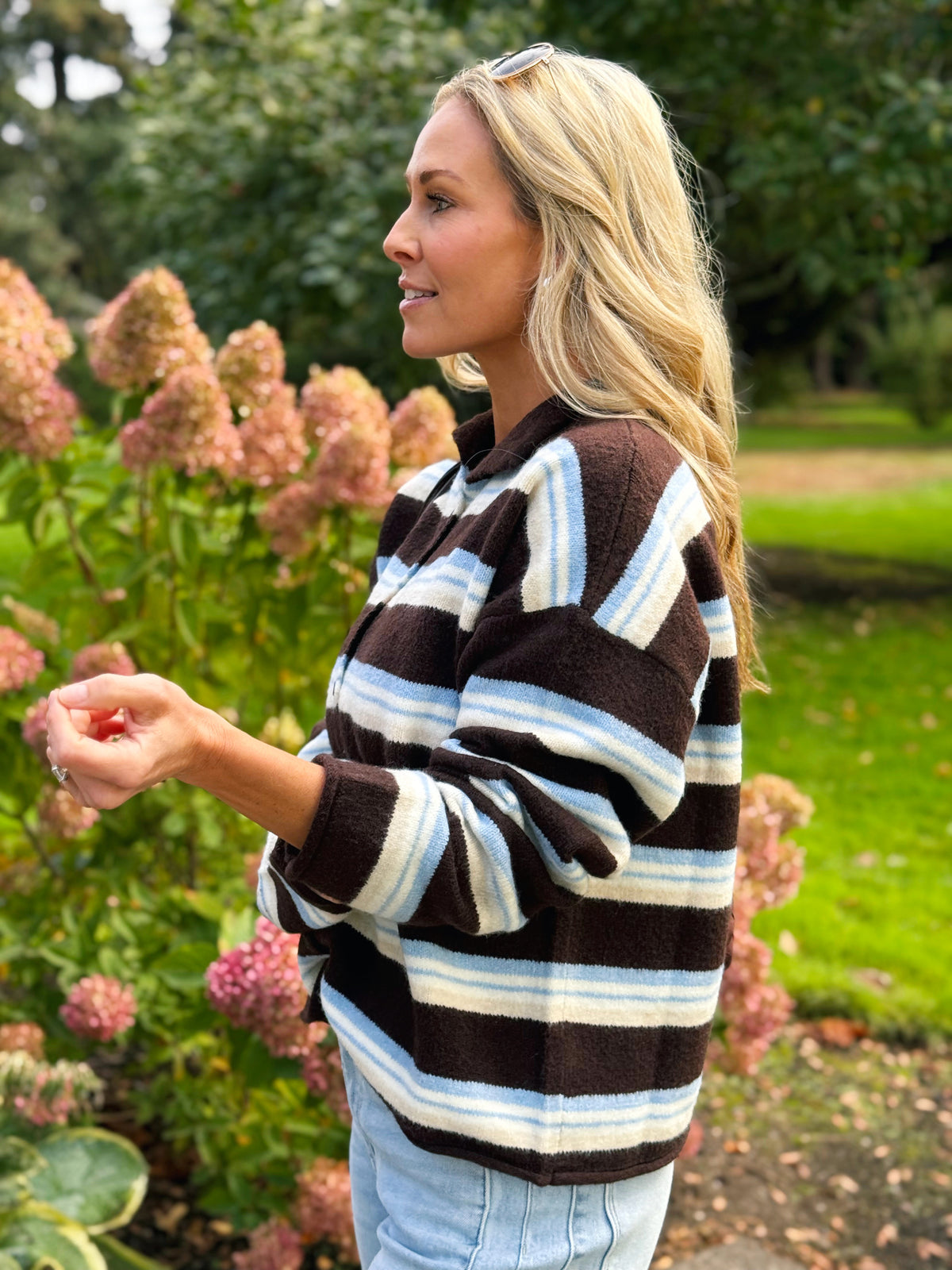 Ventinove Anni Cardigan - BROWN MULTI