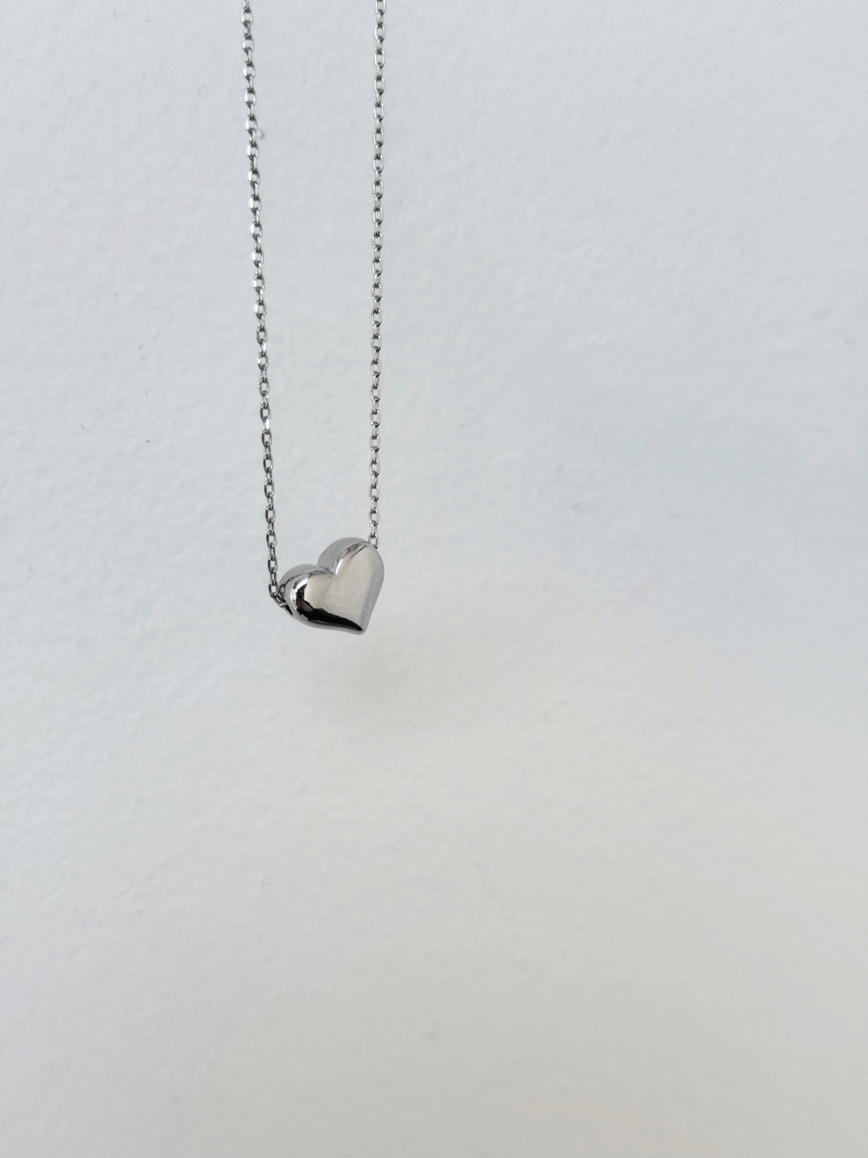 Simple Heart Necklace - SILVER