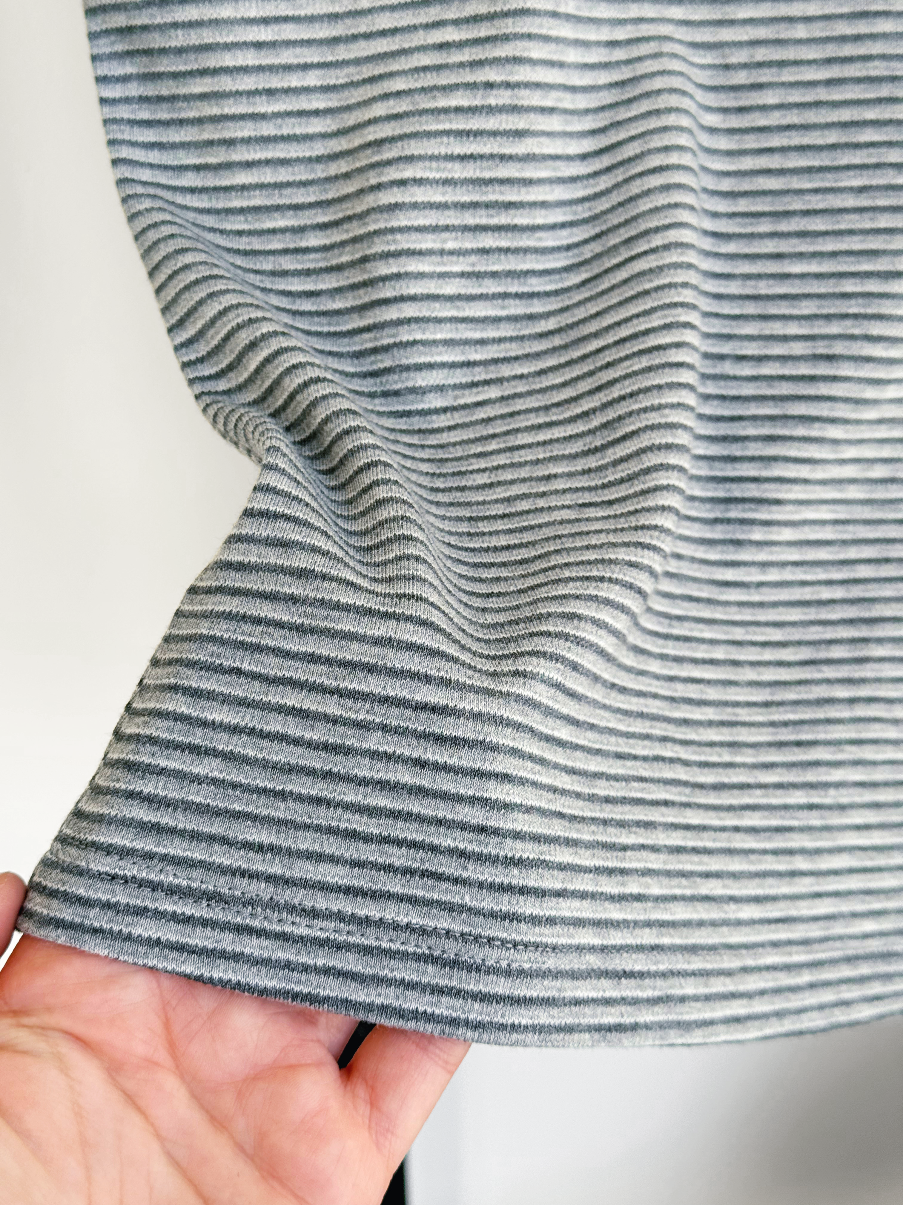 Josie Stripe Tee - GREY