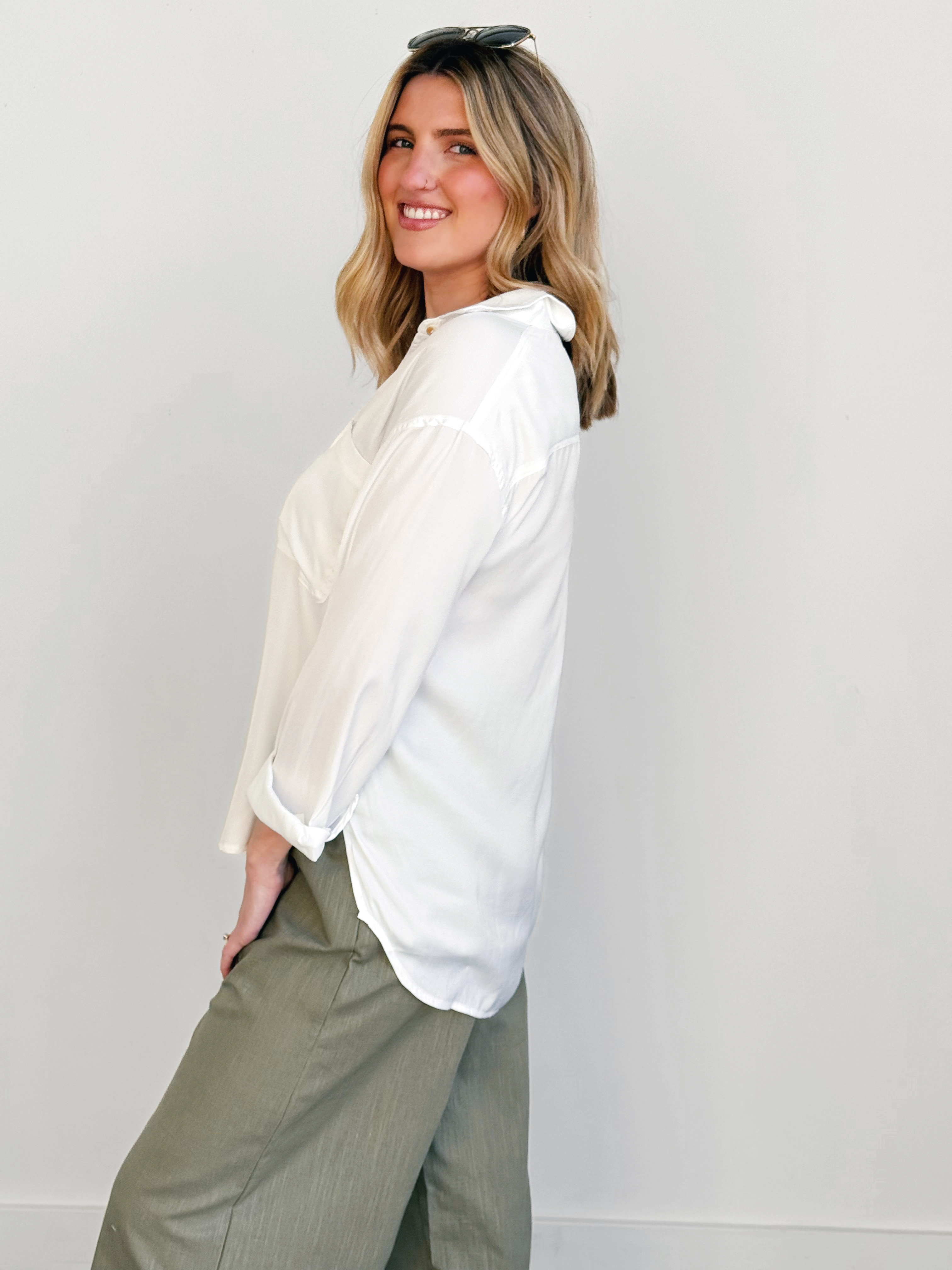 Leslie Blouse - OFF WHITE