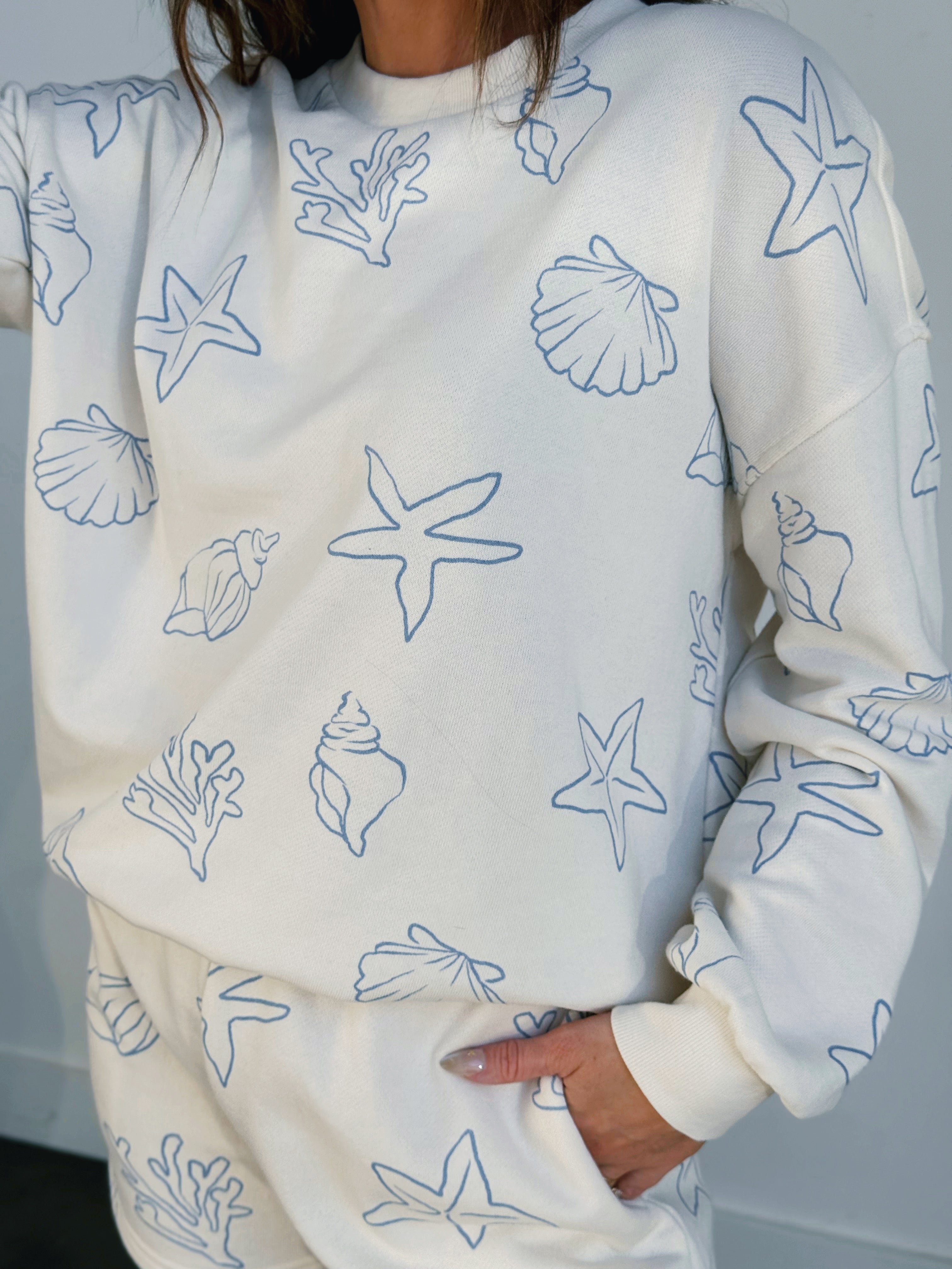 Beachy Keen Sweatshirt - IVORY