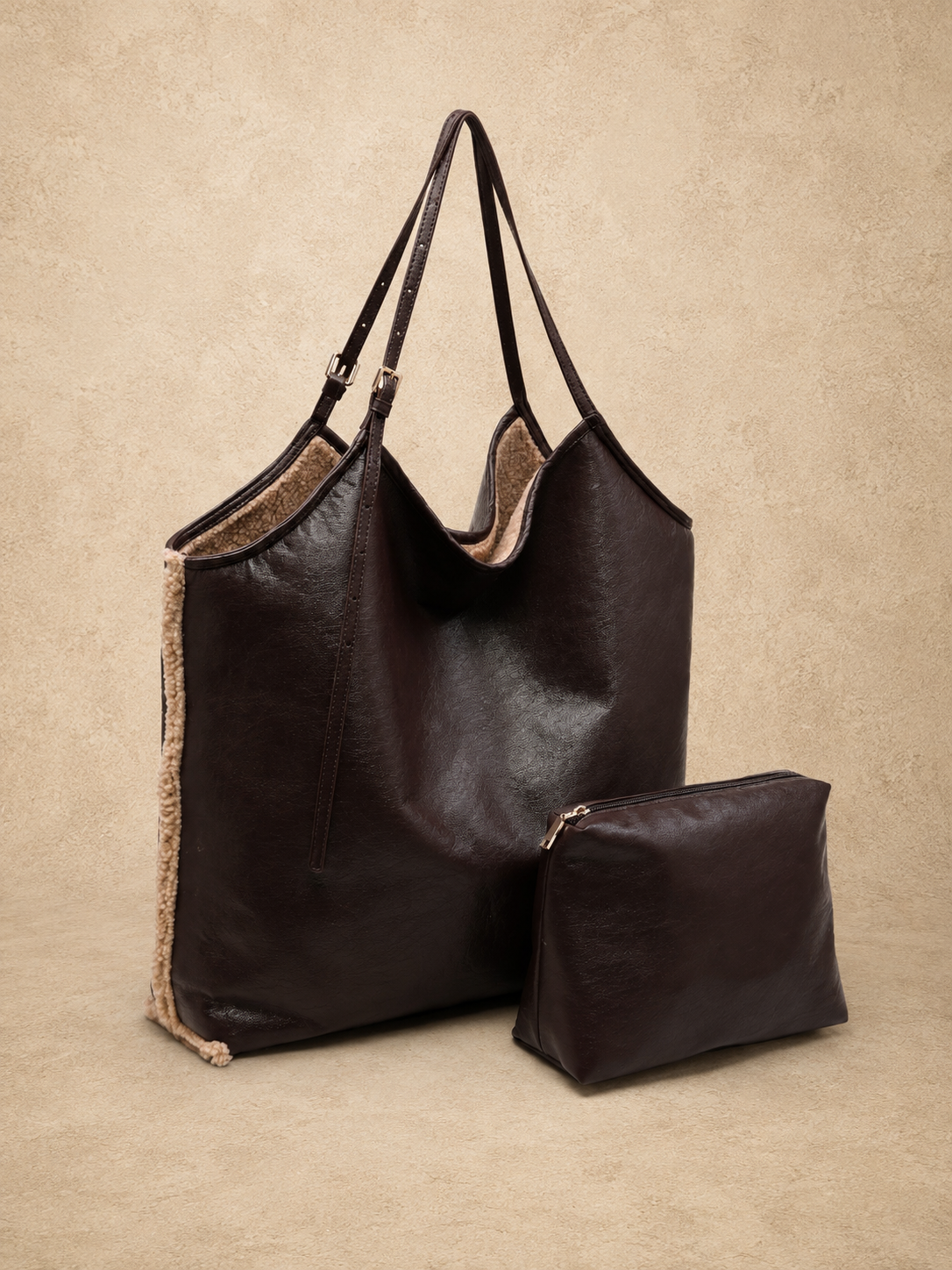 Beau Reversible Bag - COFFEE