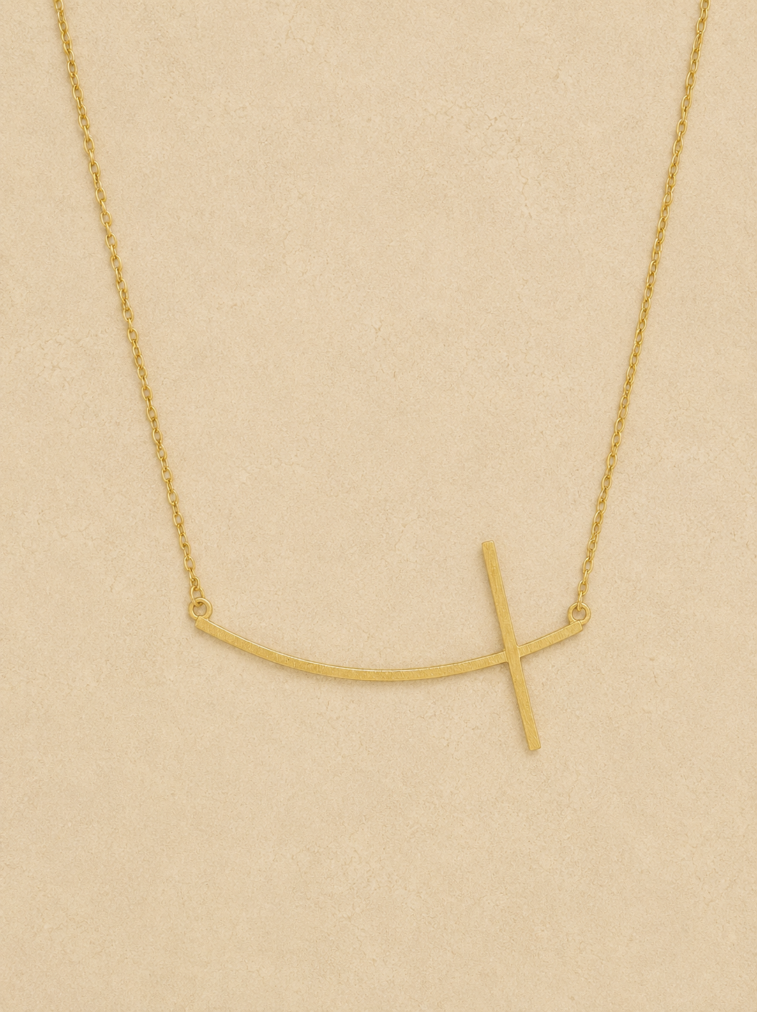 Steadfast Cross Necklace - GOLD
