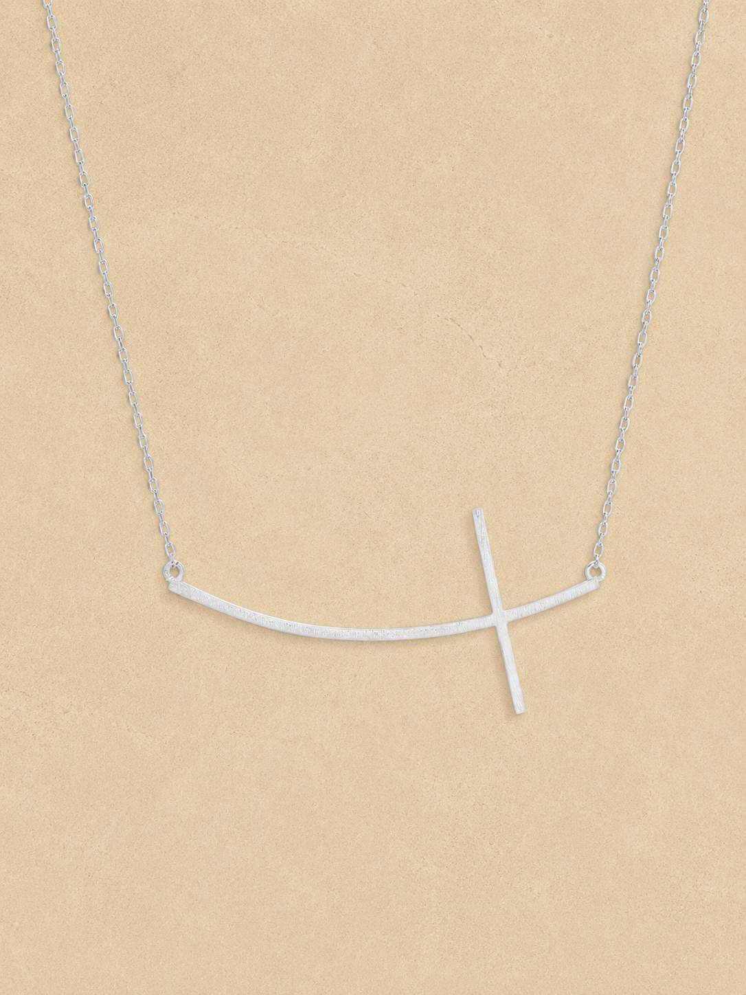 Steadfast Cross Necklace - SILVER