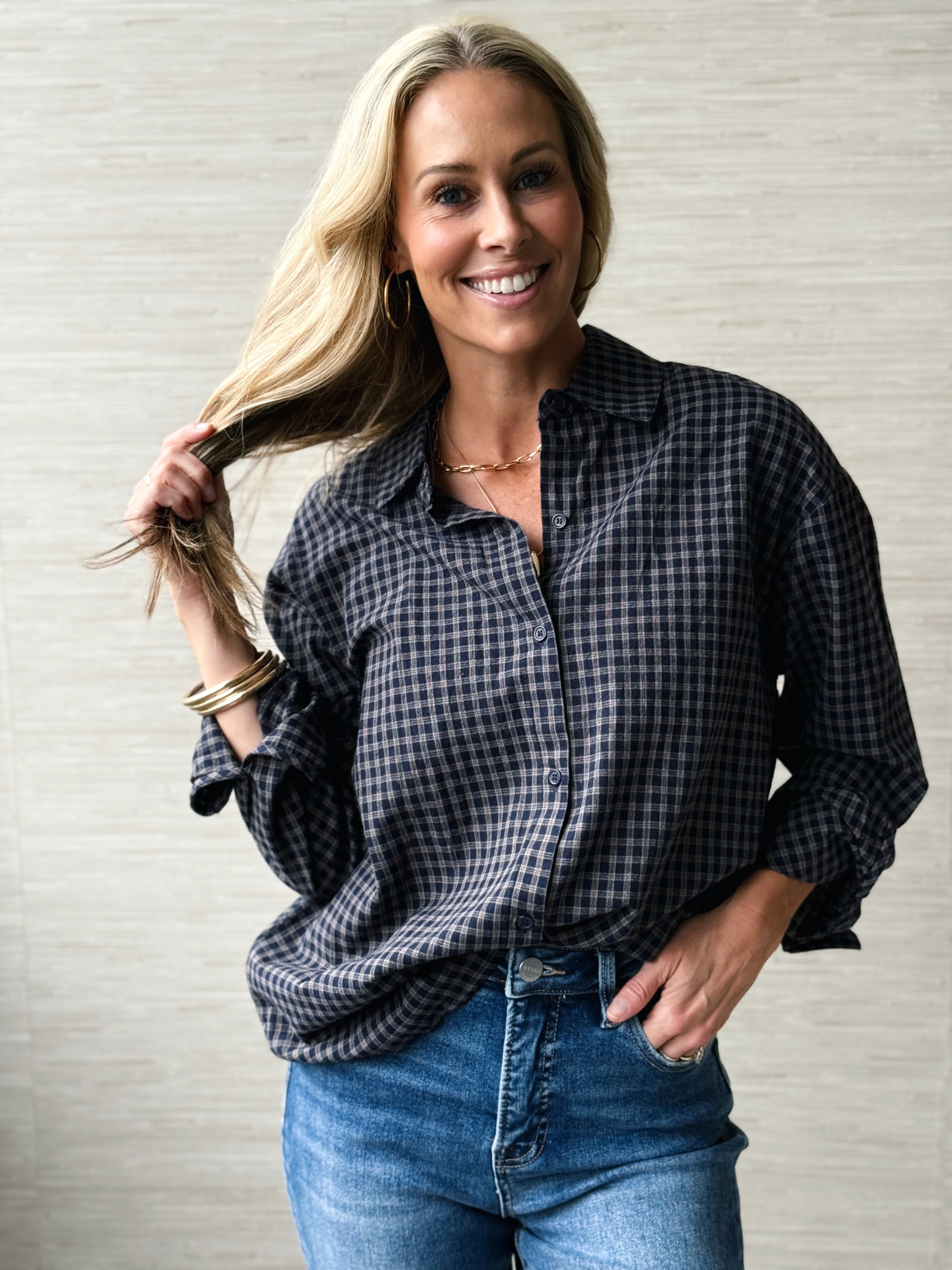 Sunday Brunch Plaid - NAVY
