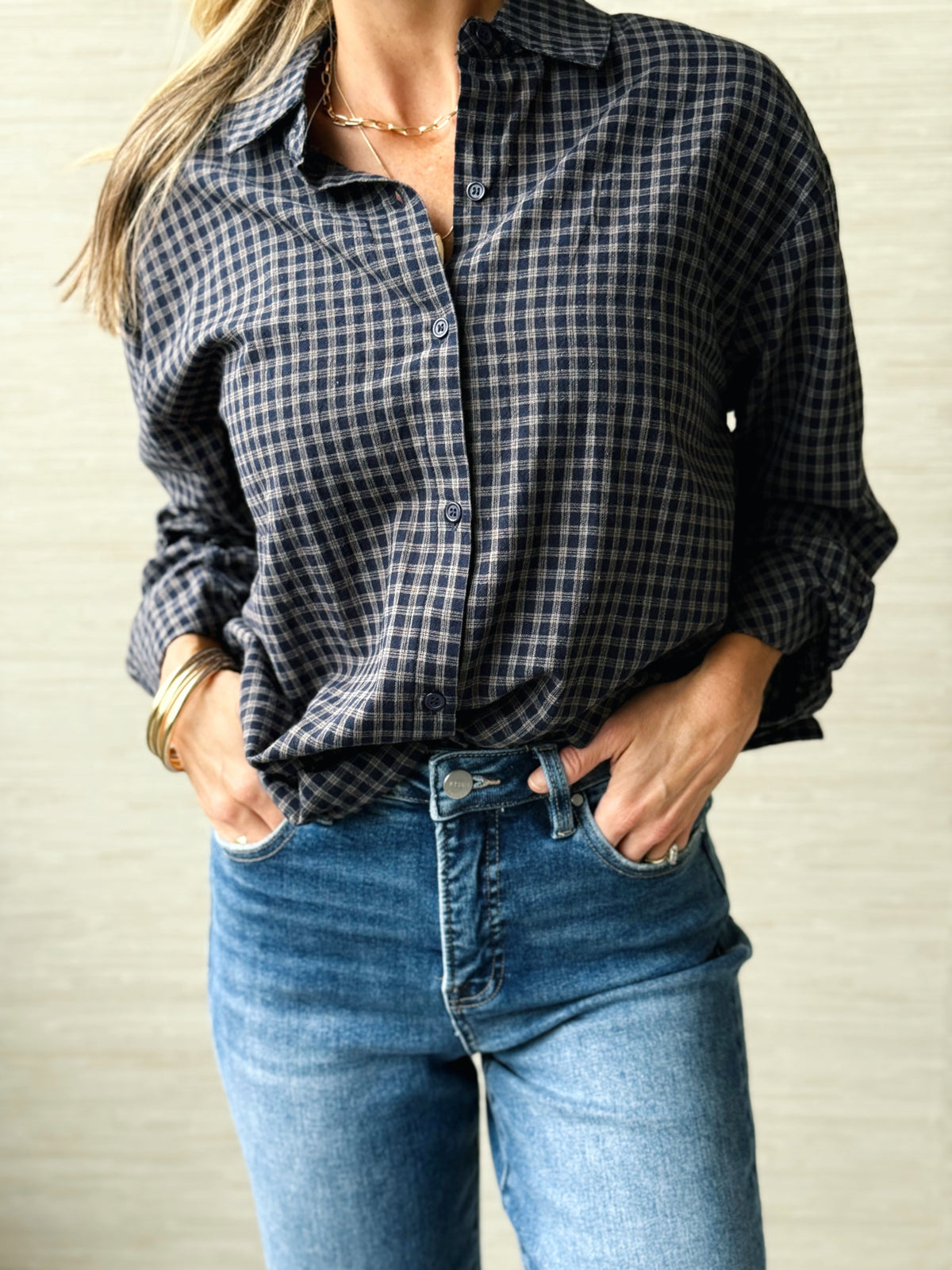 Sunday Brunch Plaid - NAVY