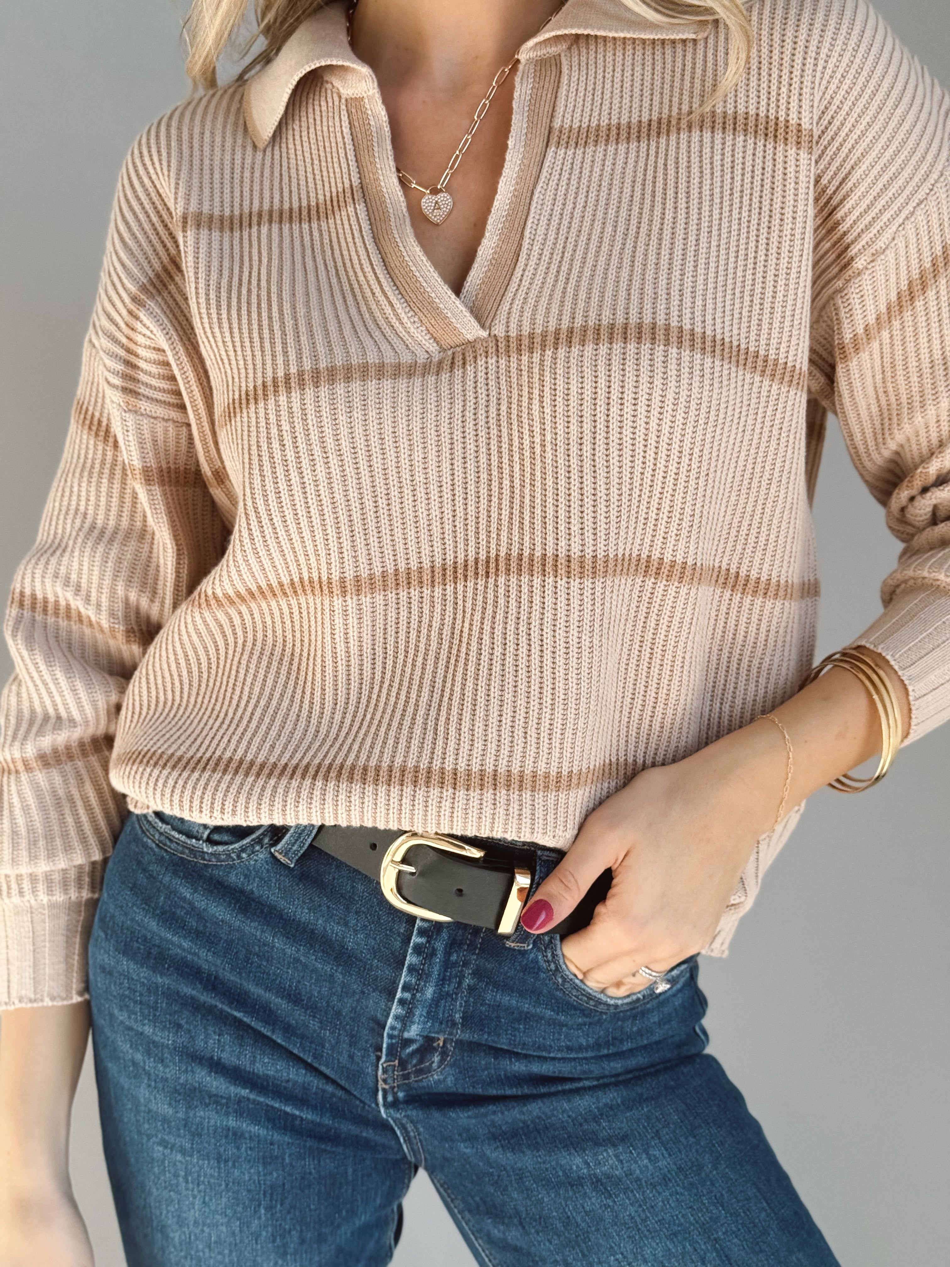 Toasted Oat Pullover - OATMEAL/BROWN
