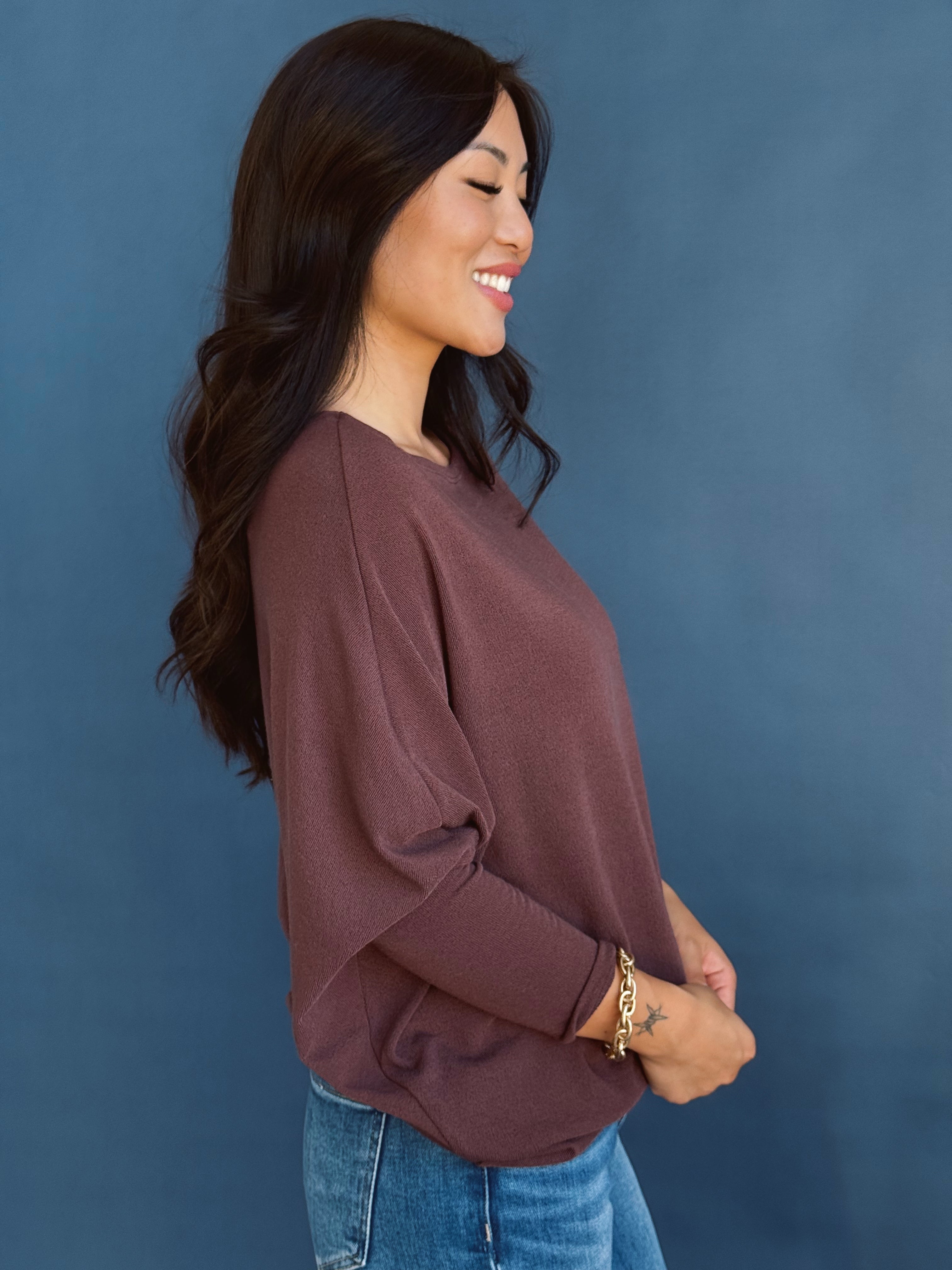 Favorite Comfy Tunic - RAISIN