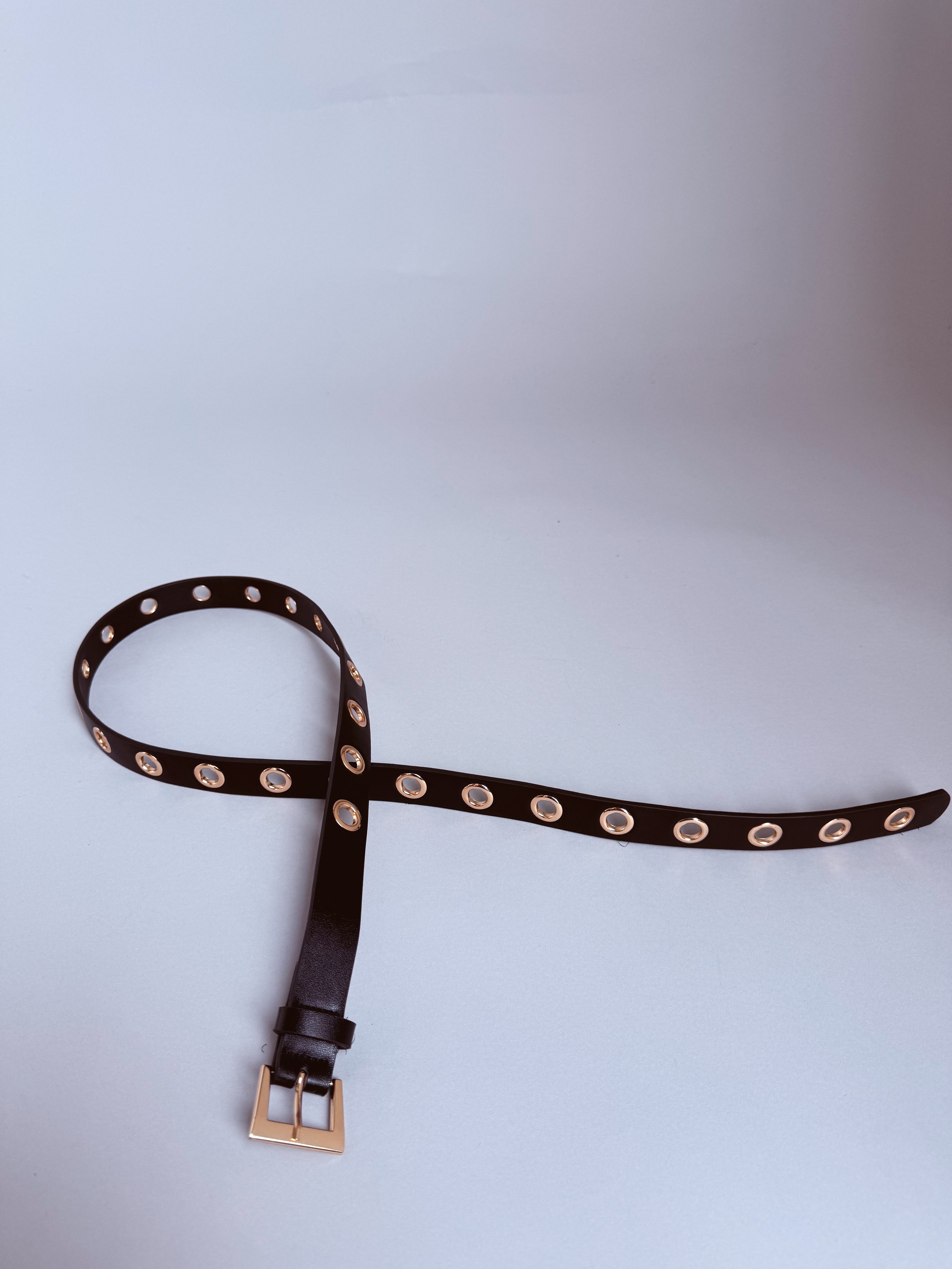 Knox Grommet Belt - GOLD