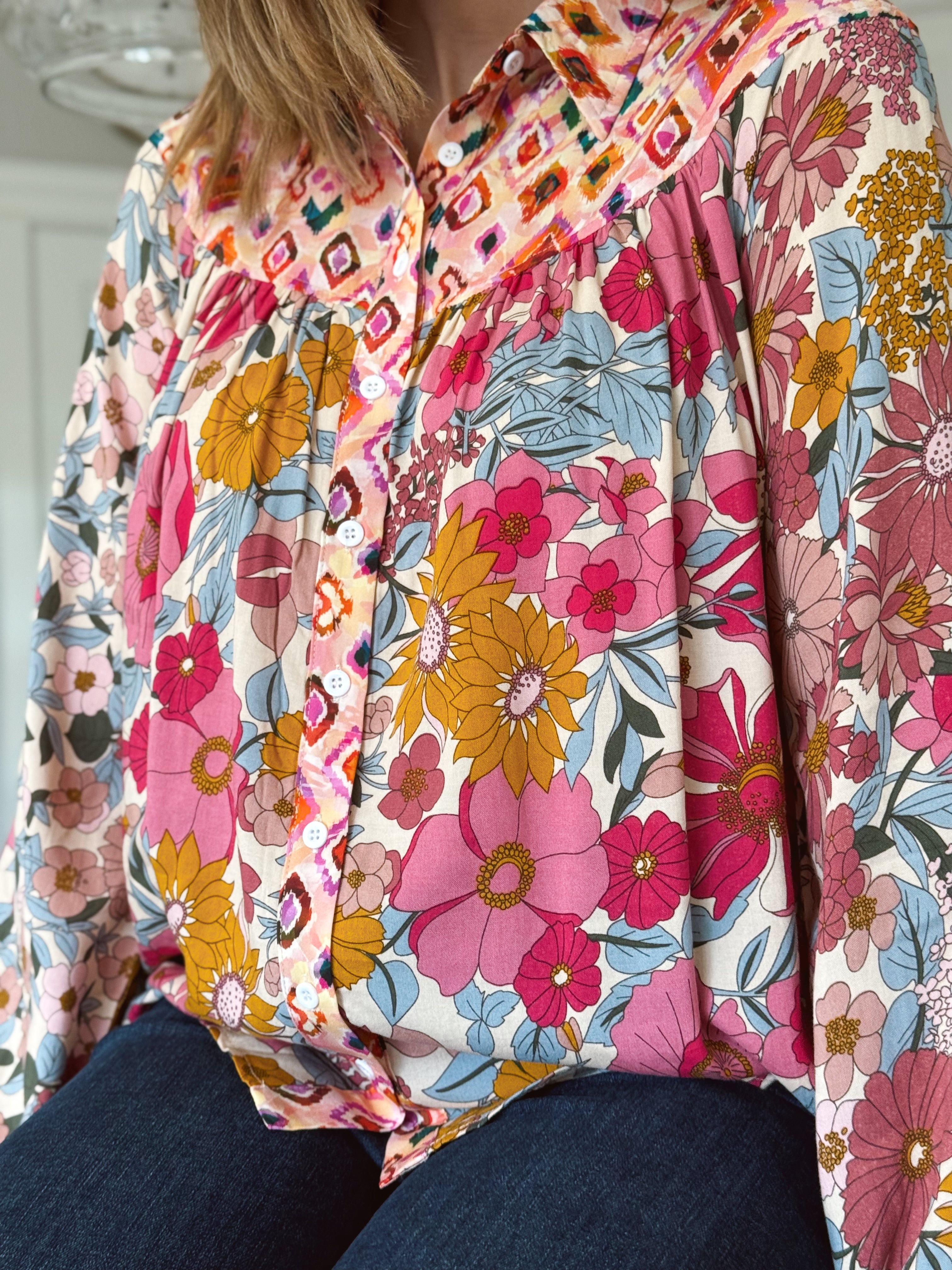 Darlene Blouse - ROSE MIX