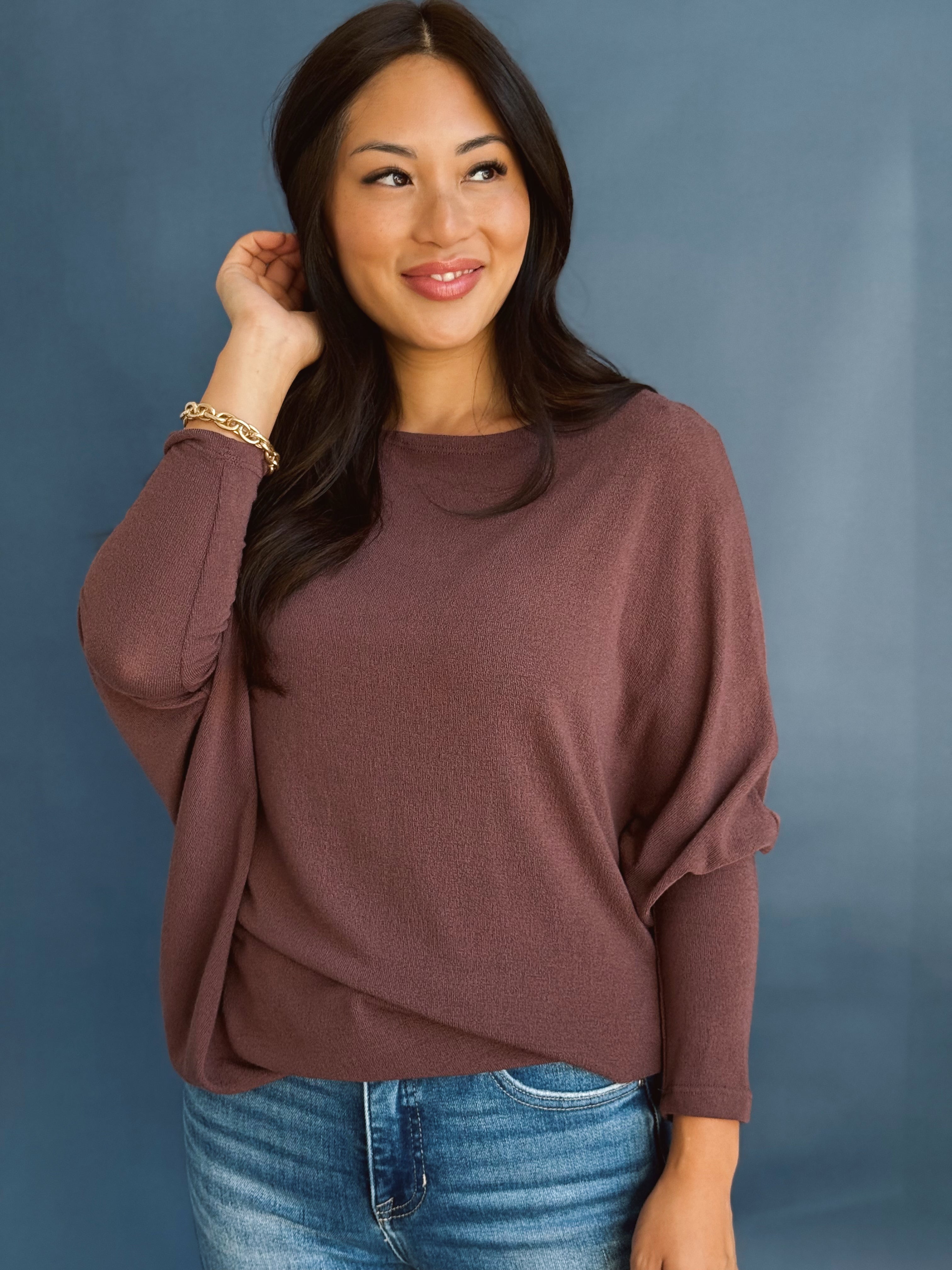 Favorite Comfy Tunic - RAISIN