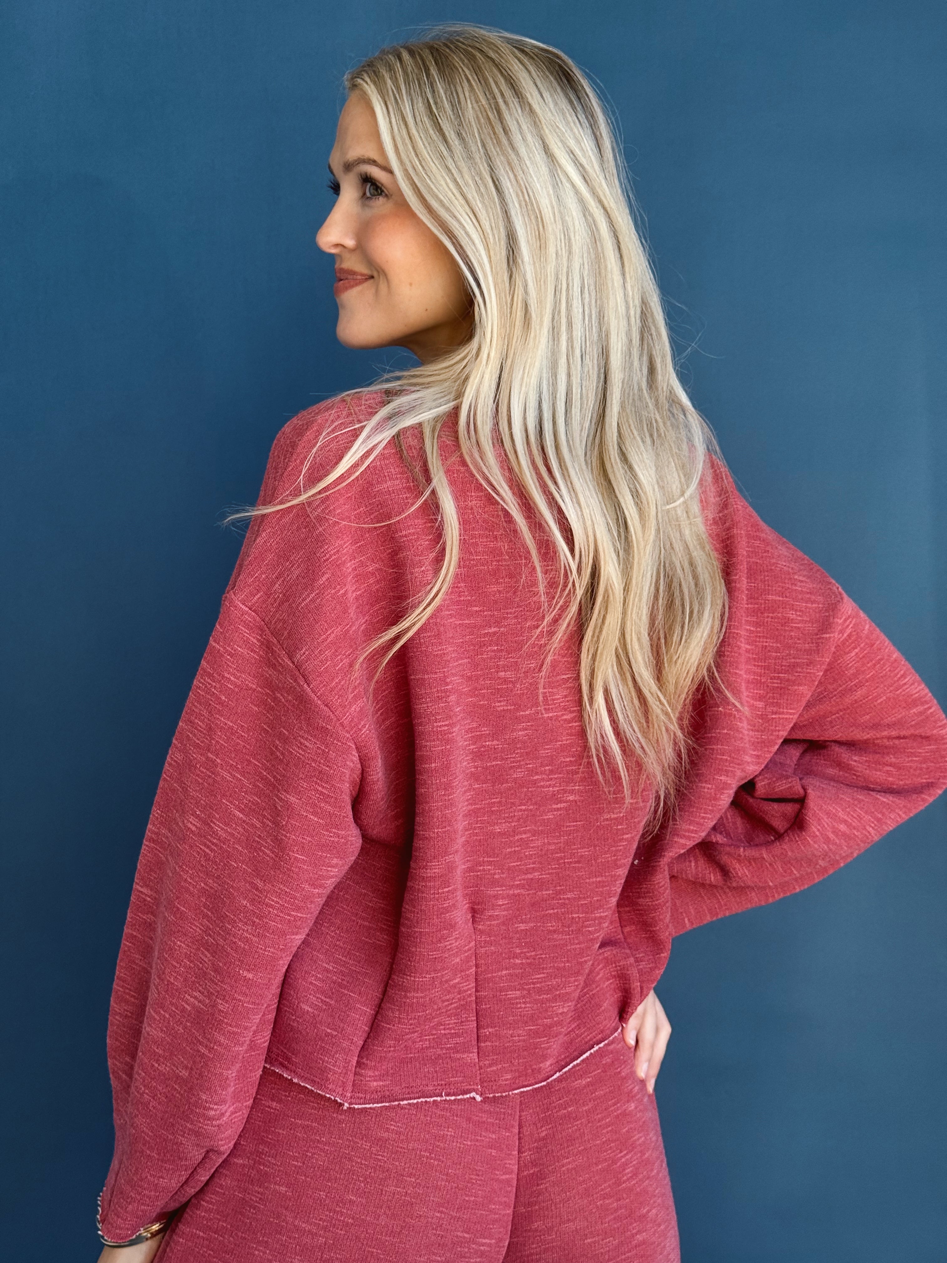 Coffee Run Sweatshirt - MARSALA
